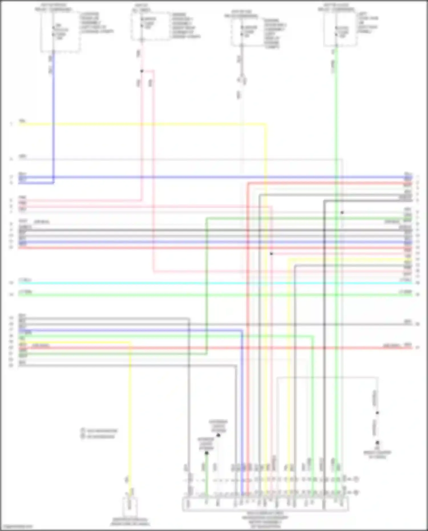 Wiring diagram luggage room j/b assembly for Lexus GS IV facelift (2015-2020) (23 of 25)