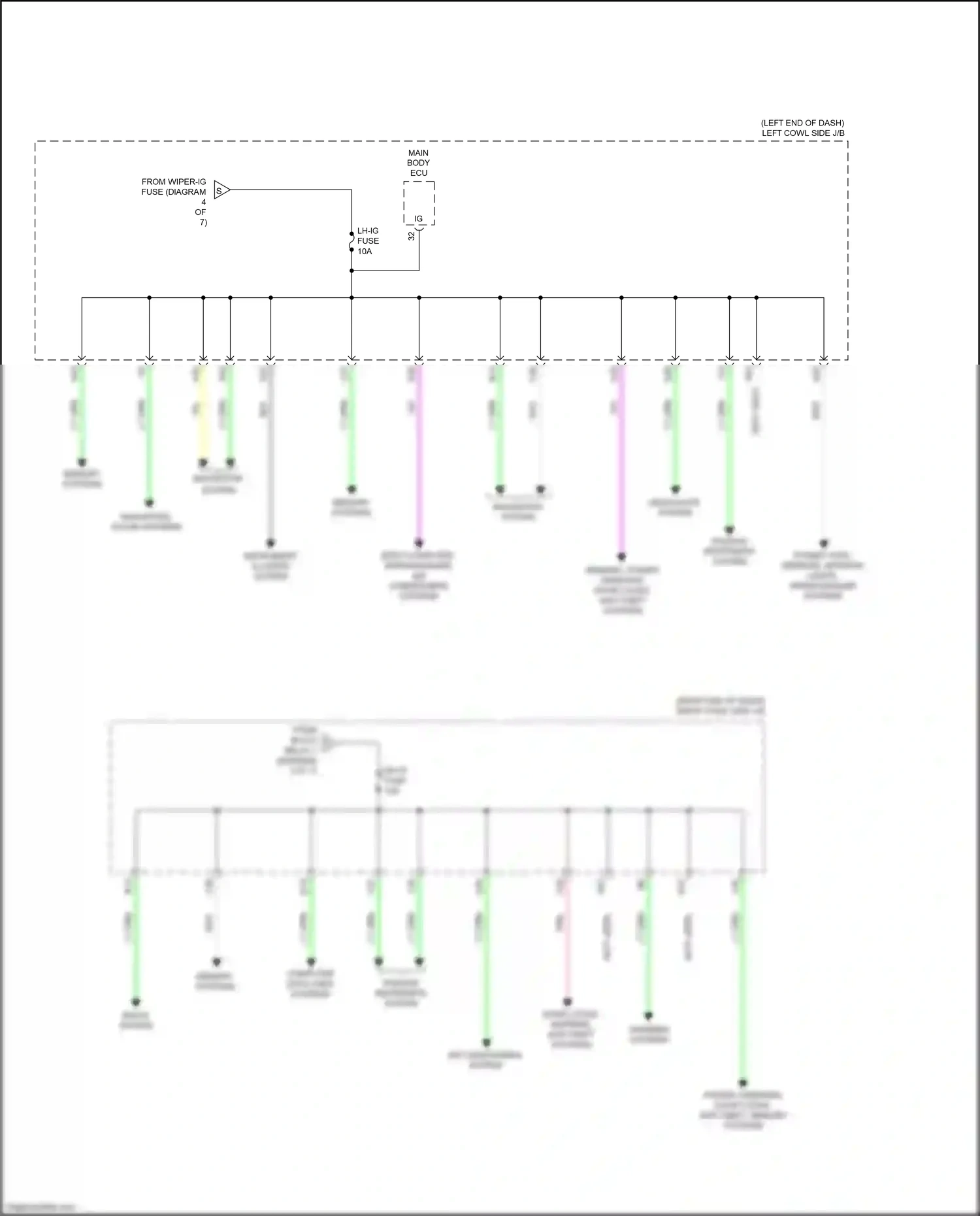 Lexus GS IV facelift (2015-2020) memory systems wiring diagram  (5 of 6)