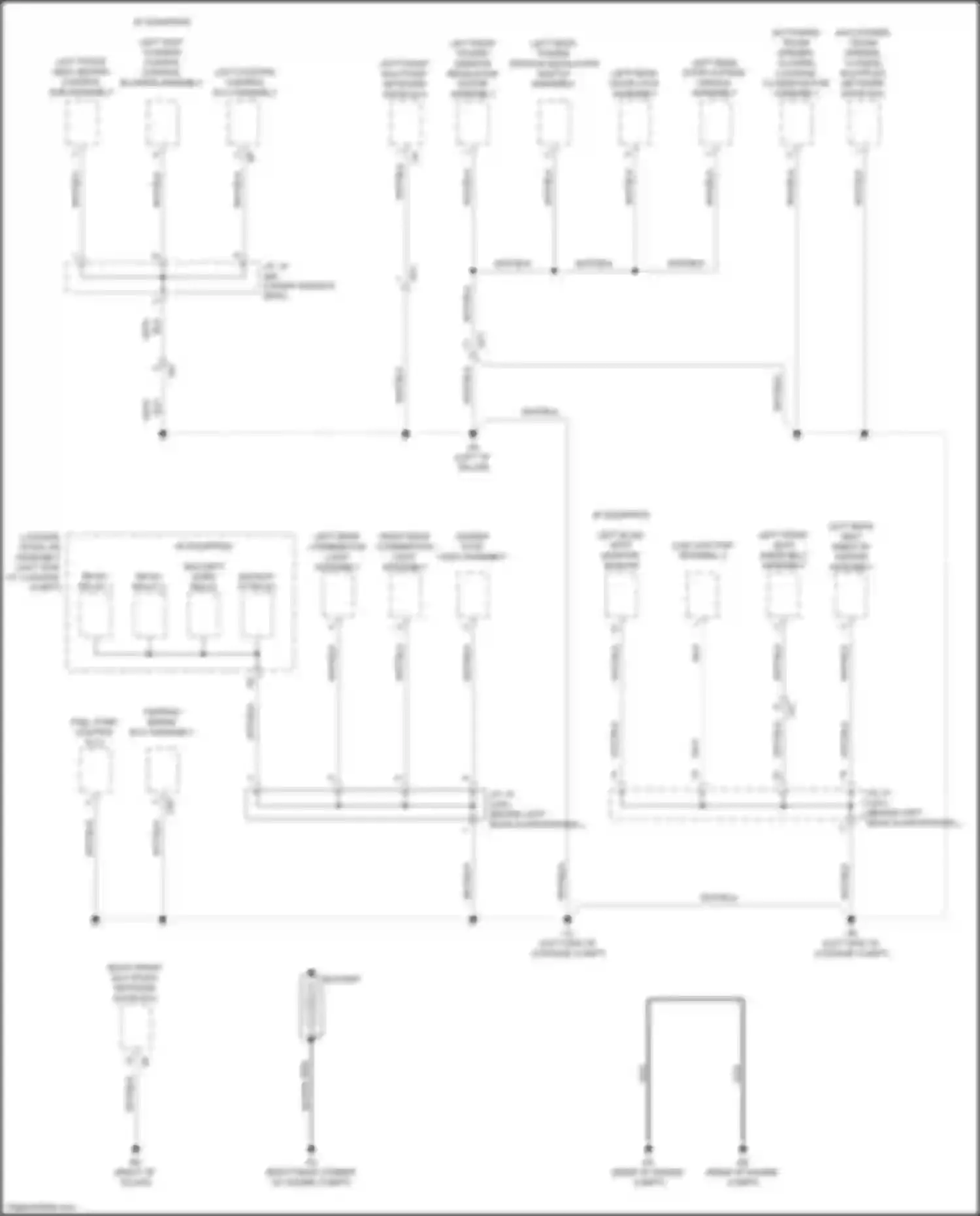 Wiring diagram multiplex network door ecu for Lexus GS IV facelift (2015-2020) (5 of 5)