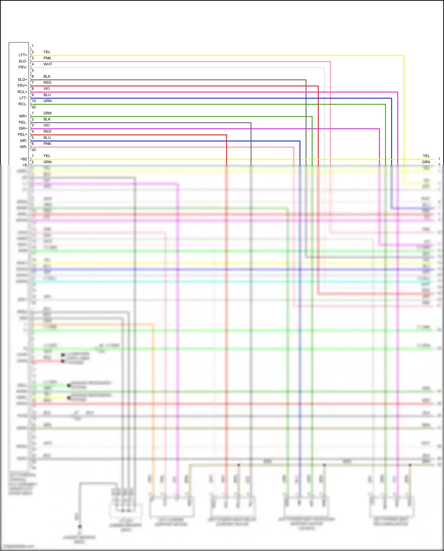 Lexus GS IV facelift (2015-2020) passive restraints system wiring diagram  (2 of 12)