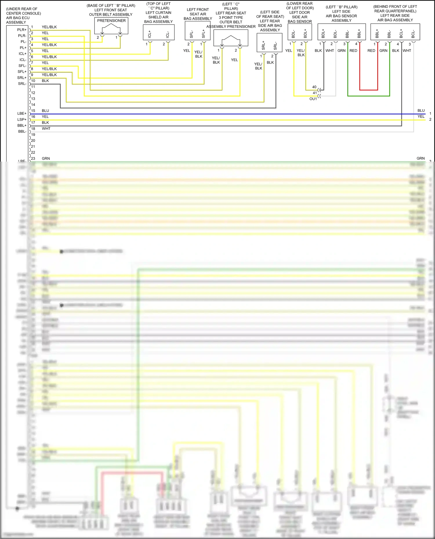 Lexus GS IV facelift (2015-2020) plr+ wiring diagram  (1 of 1)