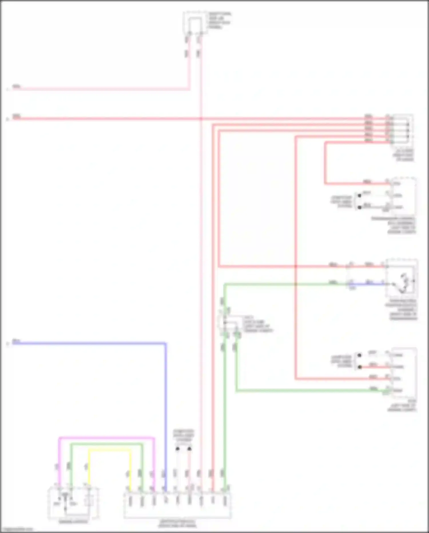 Wiring diagram engine switch for Lexus GS IV facelift (2015-2020)