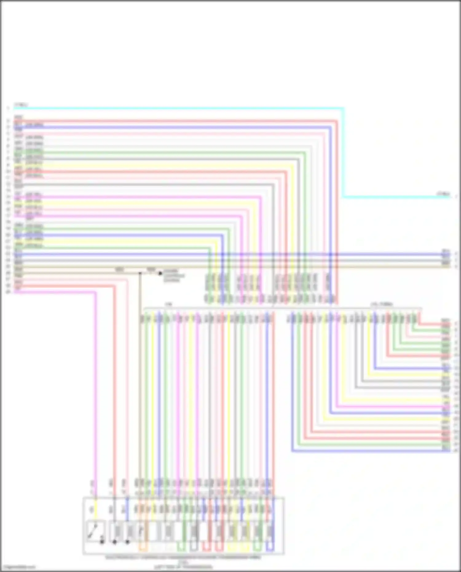 Wiring diagram engine controls system for Lexus GS IV facelift (2015-2020)