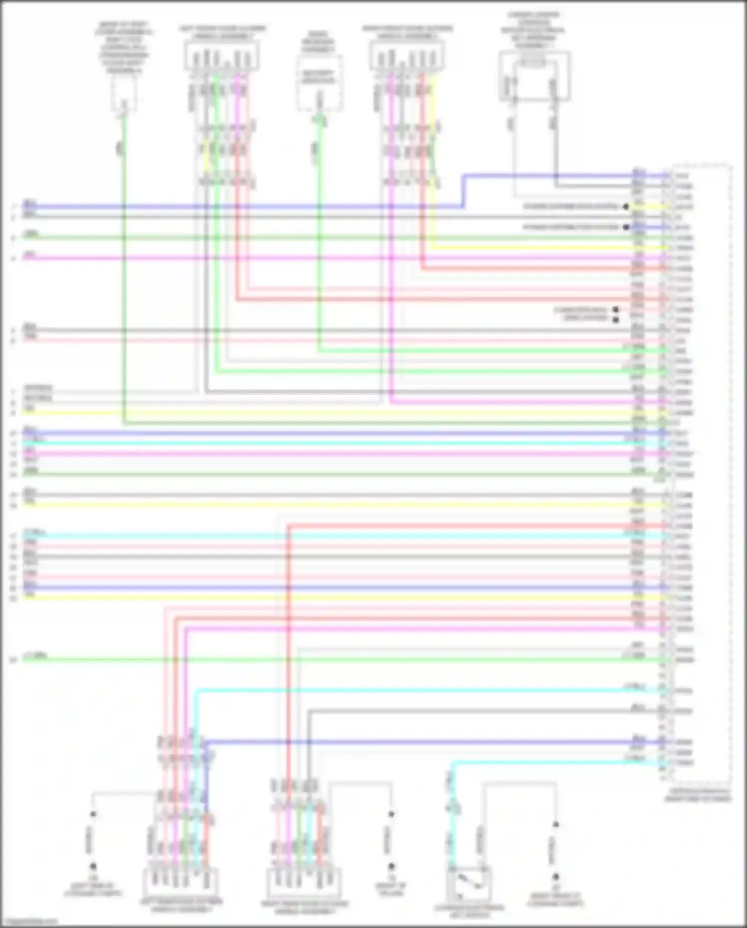 Wiring diagram security indicator for Lexus GS IV facelift (2015-2020)