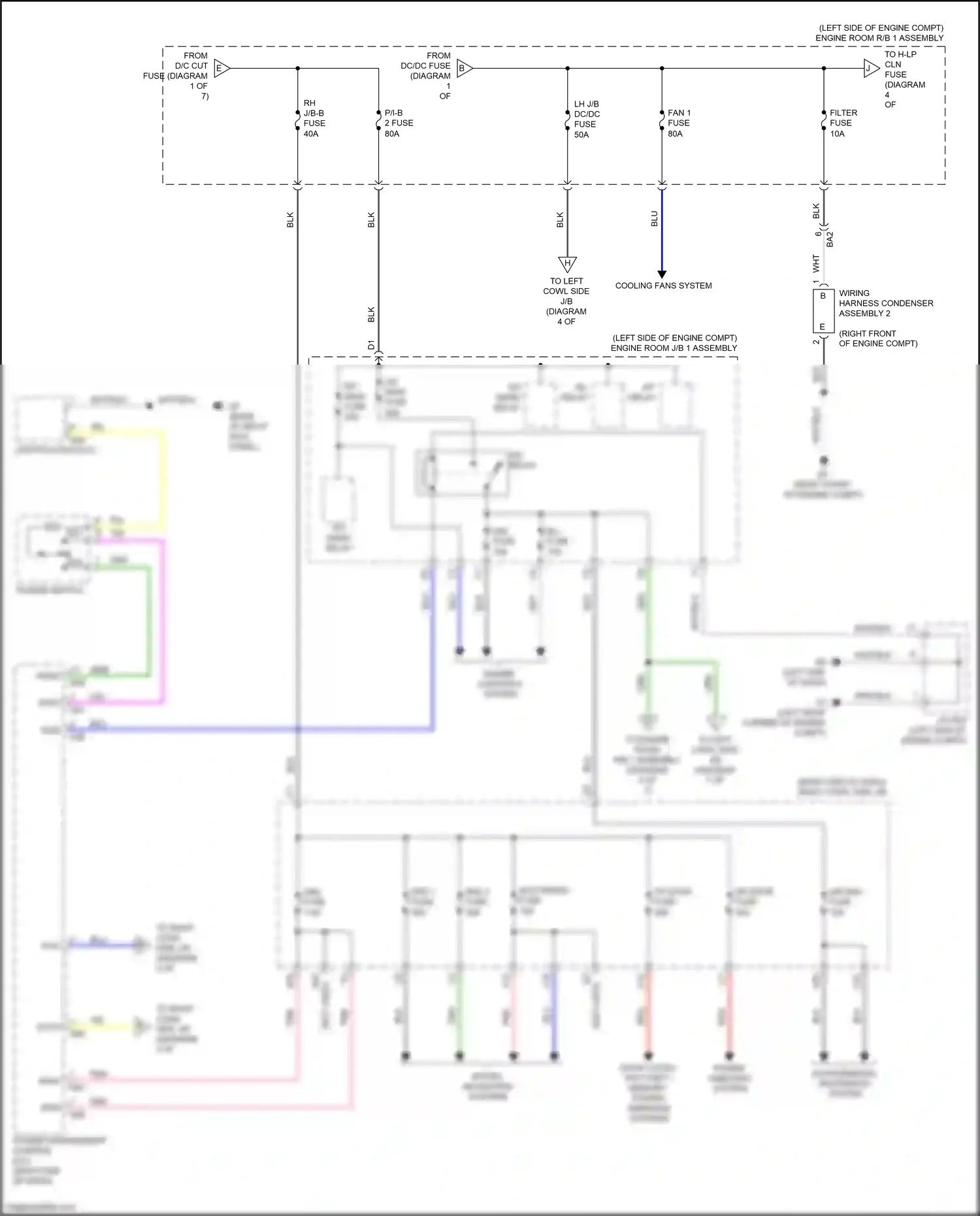 Lexus GS IV facelift (2015-2020) power windows system wiring diagram  (7 of 12)