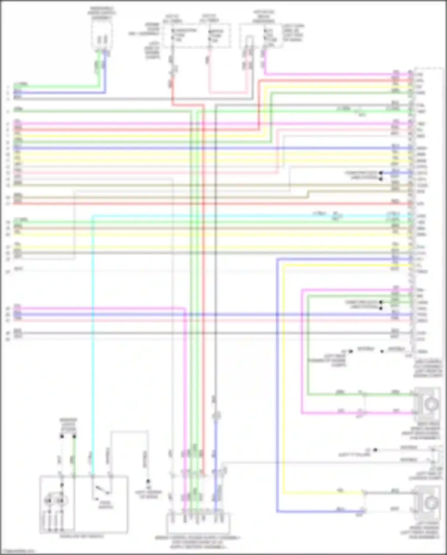 Wiring diagram prr- for Lexus GS IV facelift (2015-2020) (2 of 3)