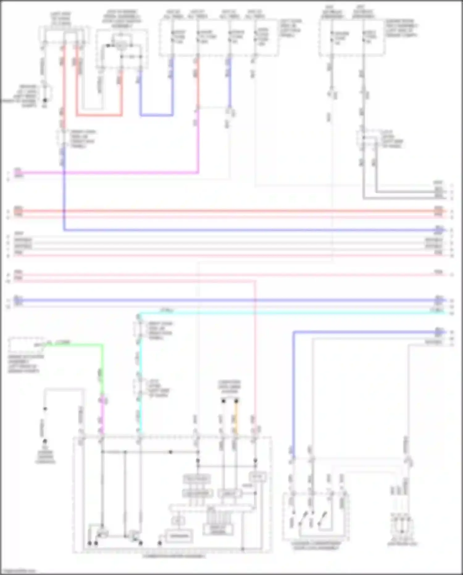Wiring diagram p/w-b fuse for Lexus GS IV facelift (2015-2020) (2 of 8)