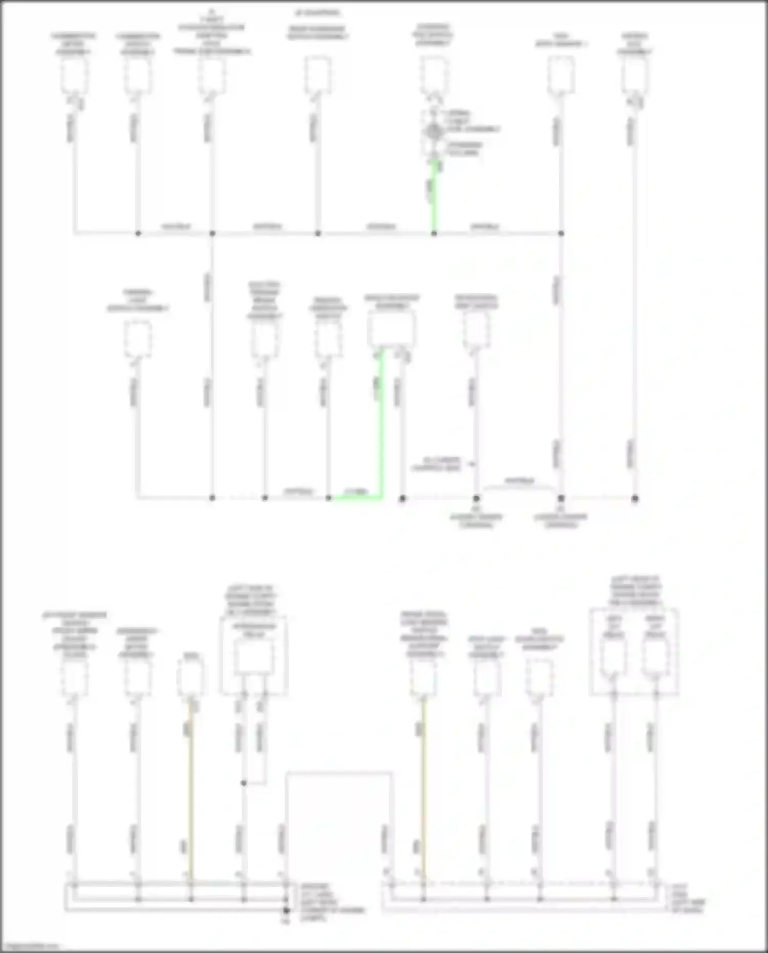 Wiring diagram rear sunshade switch assembly for Lexus GS IV facelift (2015-2020) (1 of 5)