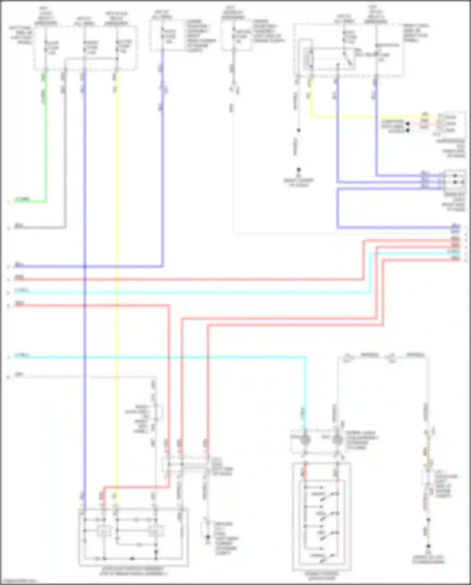 Wiring diagram computer data lines system for Lexus GS IV facelift (2015-2020)