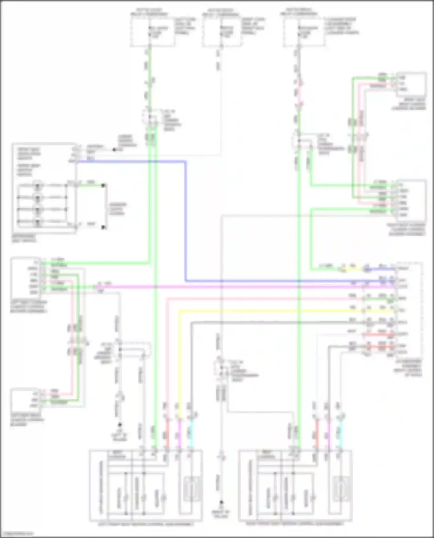 Wiring diagram front seat ventilation switch front seat heater switch for Lexus GS IV facelift (2015-2020)