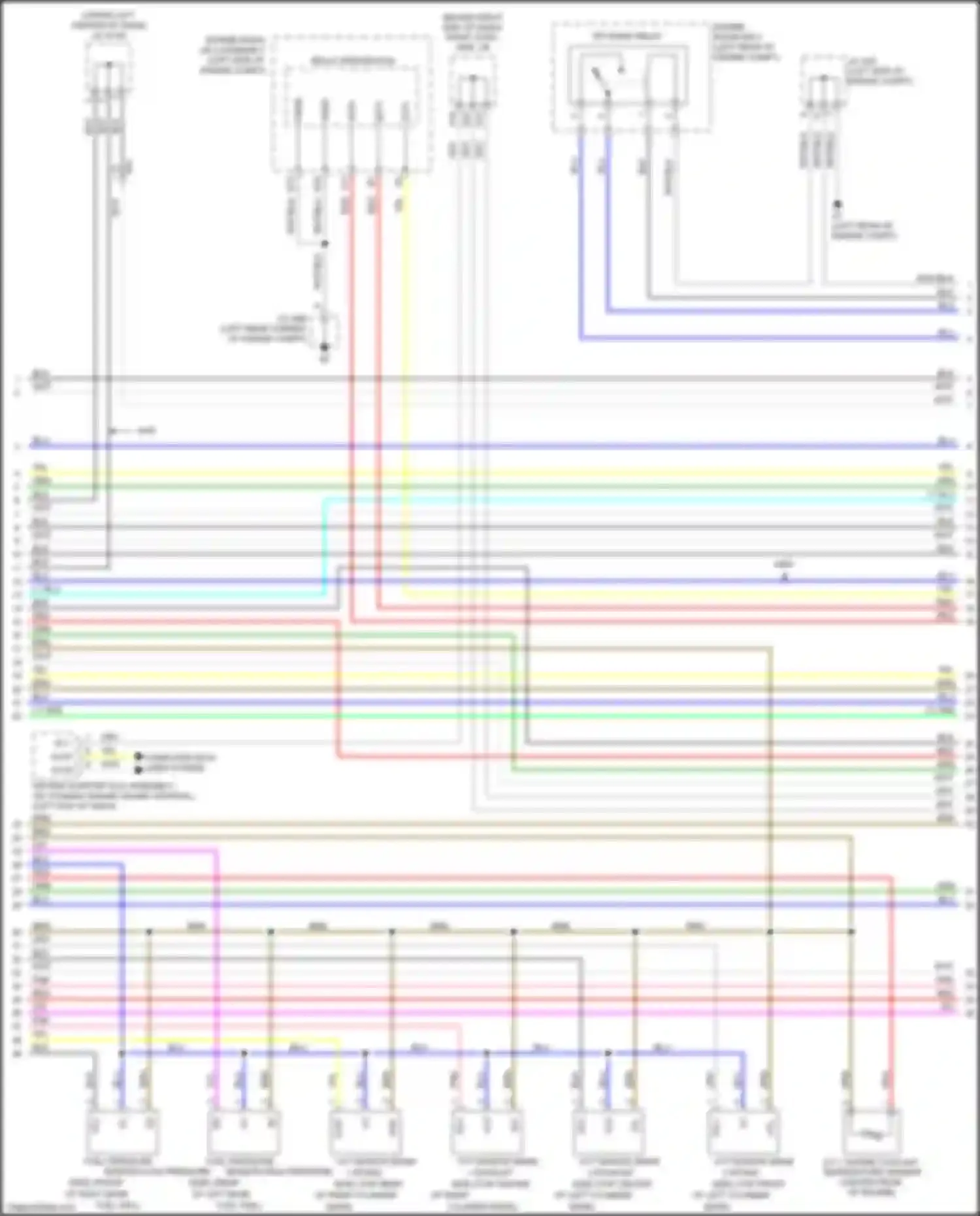 Wiring diagram e.f.i. engine coolant temperature sensor for Lexus GS IV facelift (2015-2020)