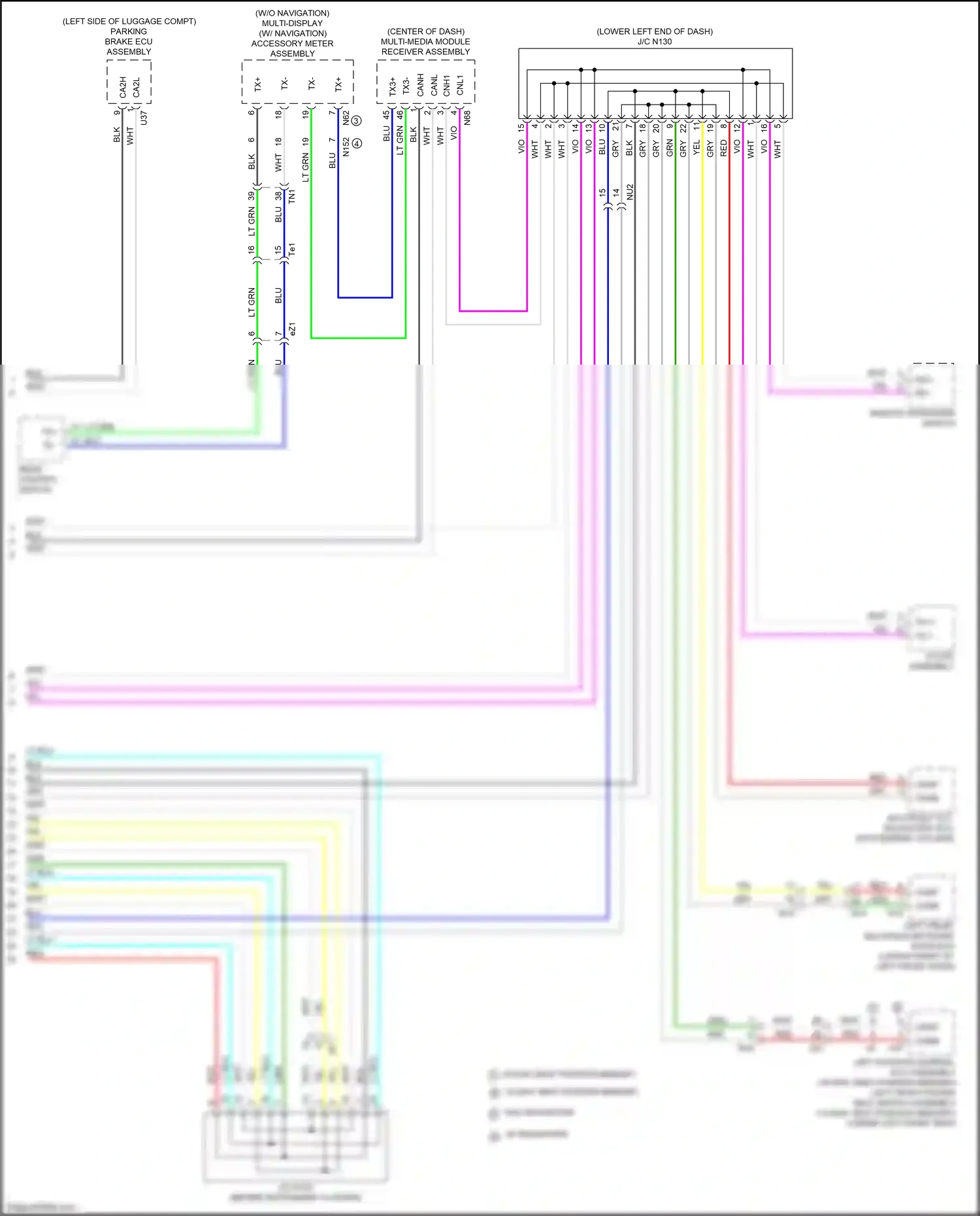 Lexus GS IV facelift (2015-2020) remote operation switch wiring diagram  (4 of 12)