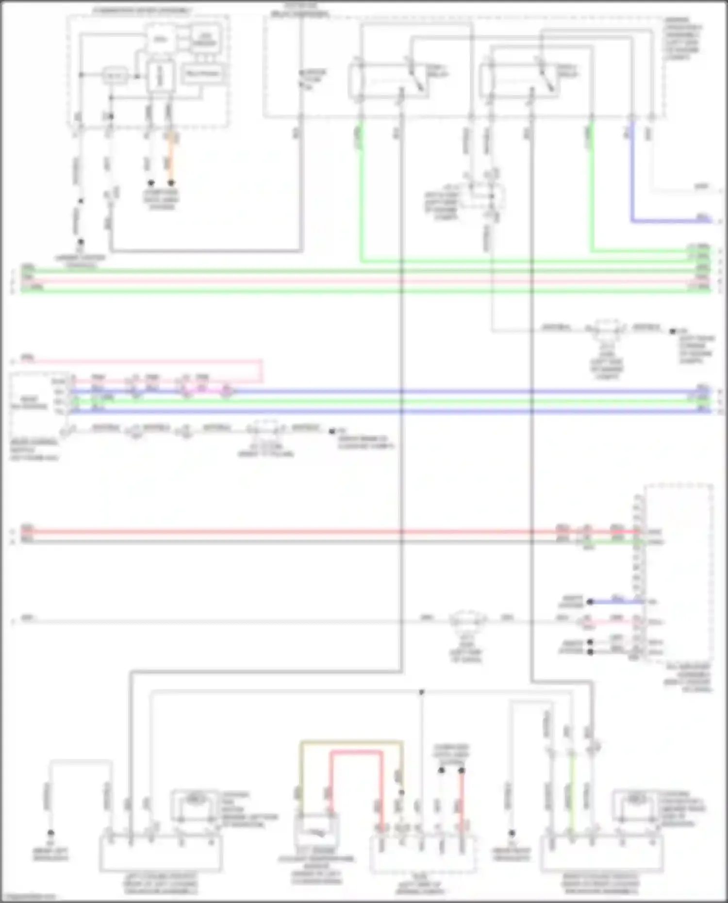 Wiring diagram right cooling fan ecu for Lexus GS IV facelift (2015-2020) (1 of 3)