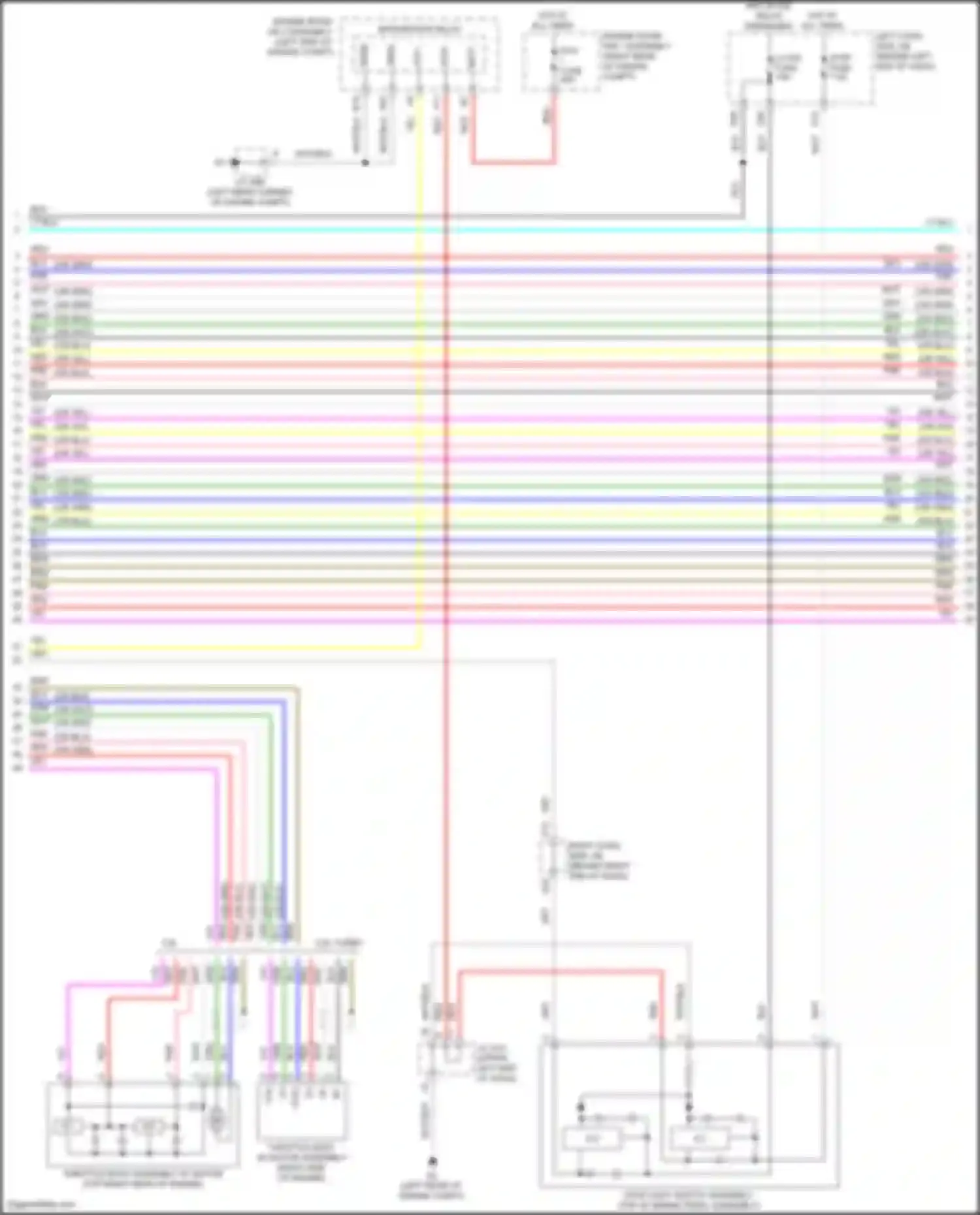 Wiring diagram right cowl side j/b for Lexus GS IV facelift (2015-2020) (20 of 90)