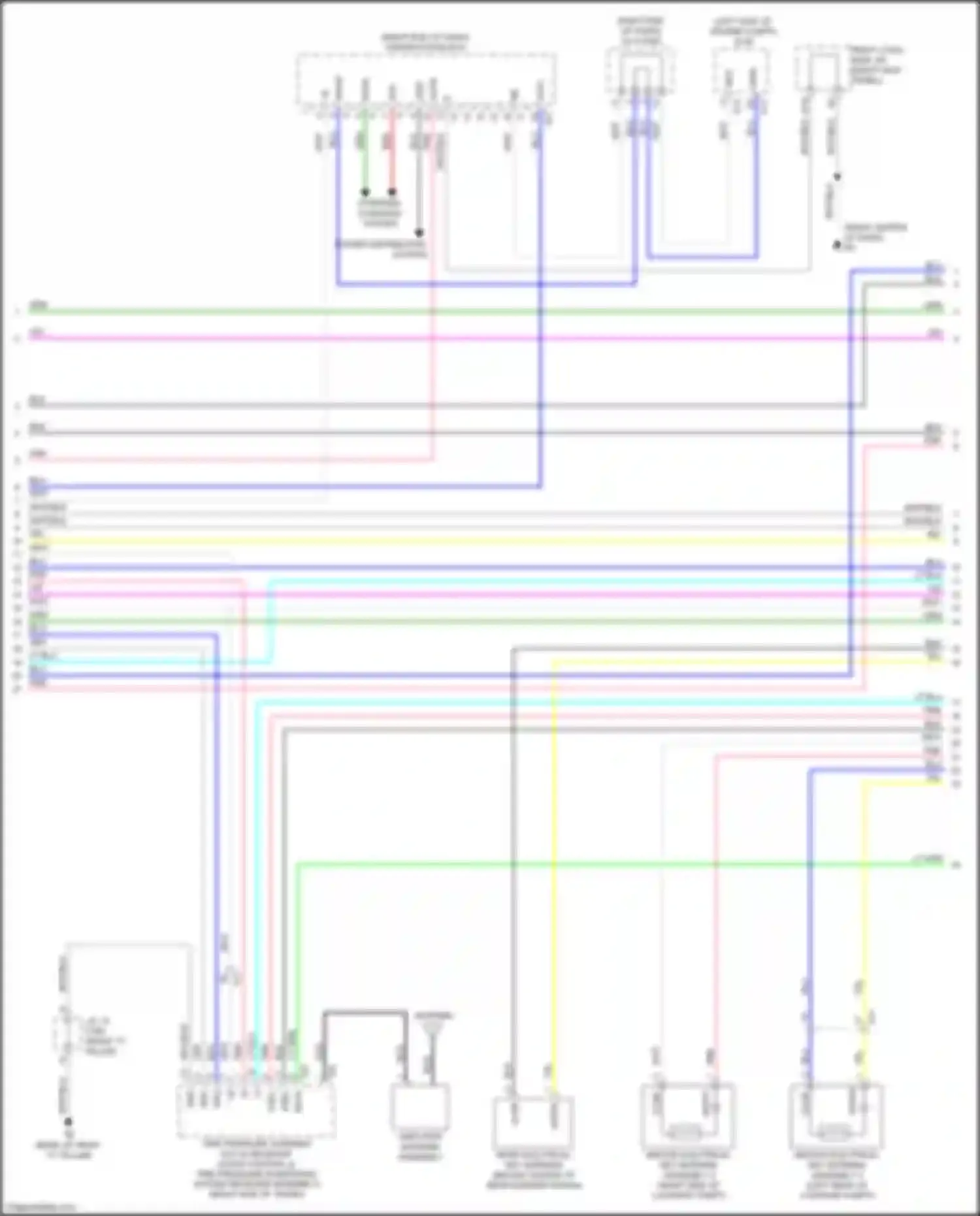 Wiring diagram power distribution system for Lexus GS IV facelift (2015-2020)