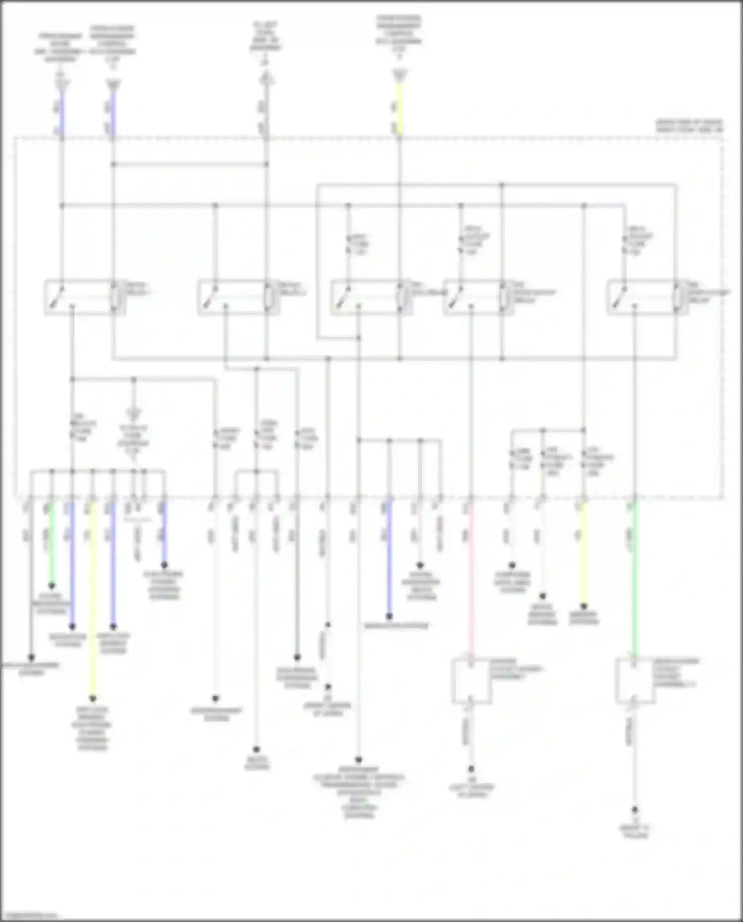 Wiring diagram sound, navigation systems for Lexus GS IV facelift (2015-2020)