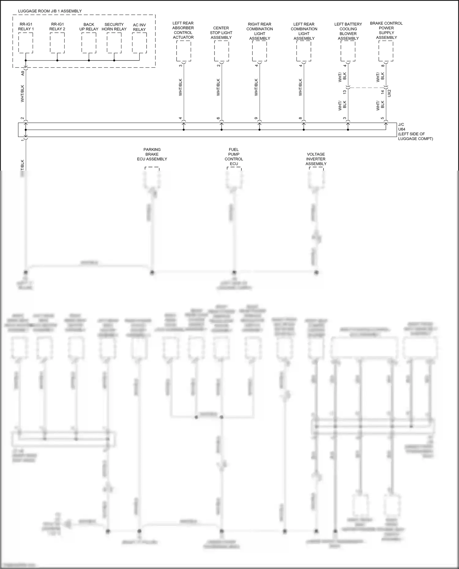 Lexus GS IV facelift (2015-2020) right front multiplex network door ecu wiring diagram  (12 of 22)
