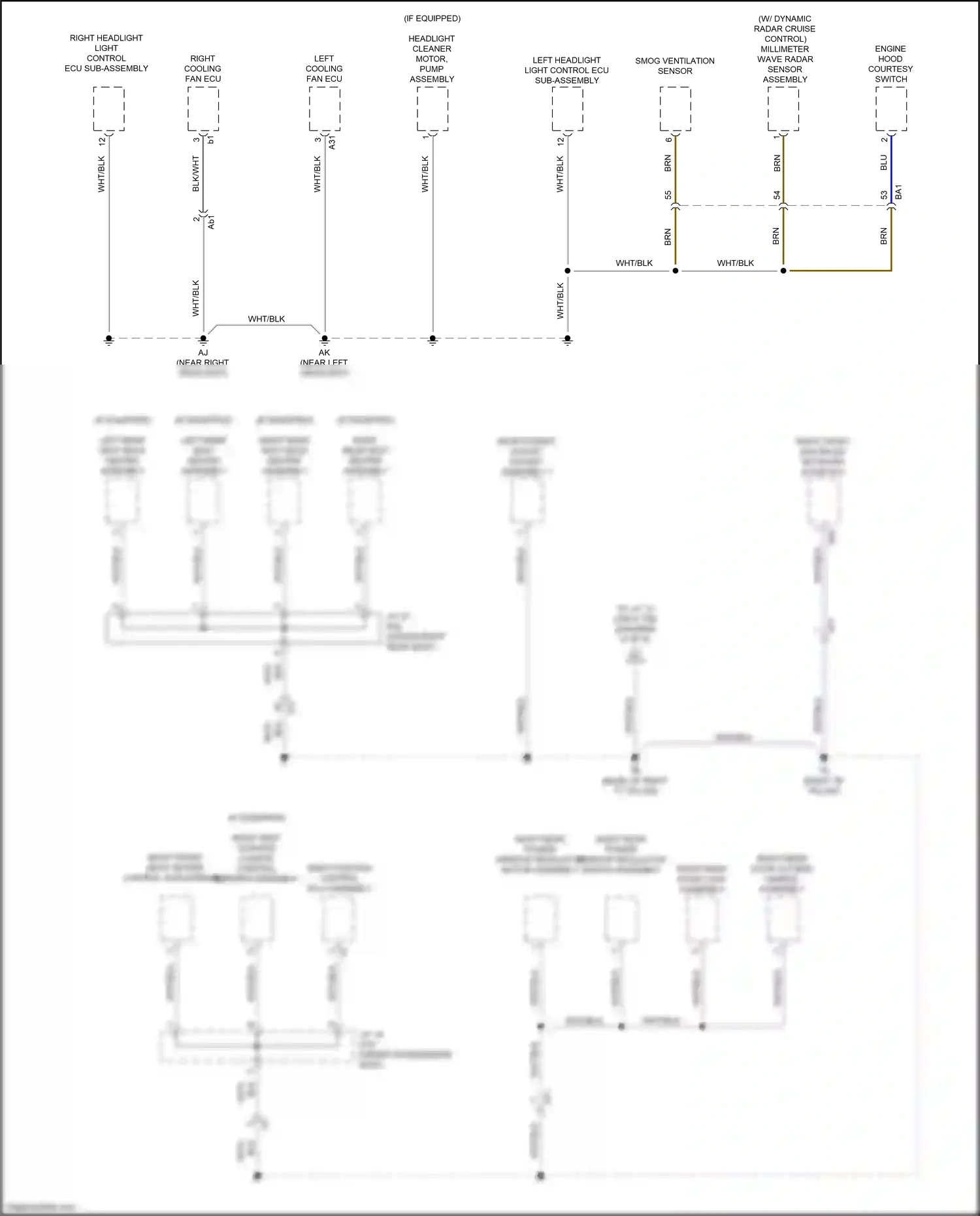 Lexus GS IV facelift (2015-2020) right front multiplex network door ecu wiring diagram  (14 of 22)
