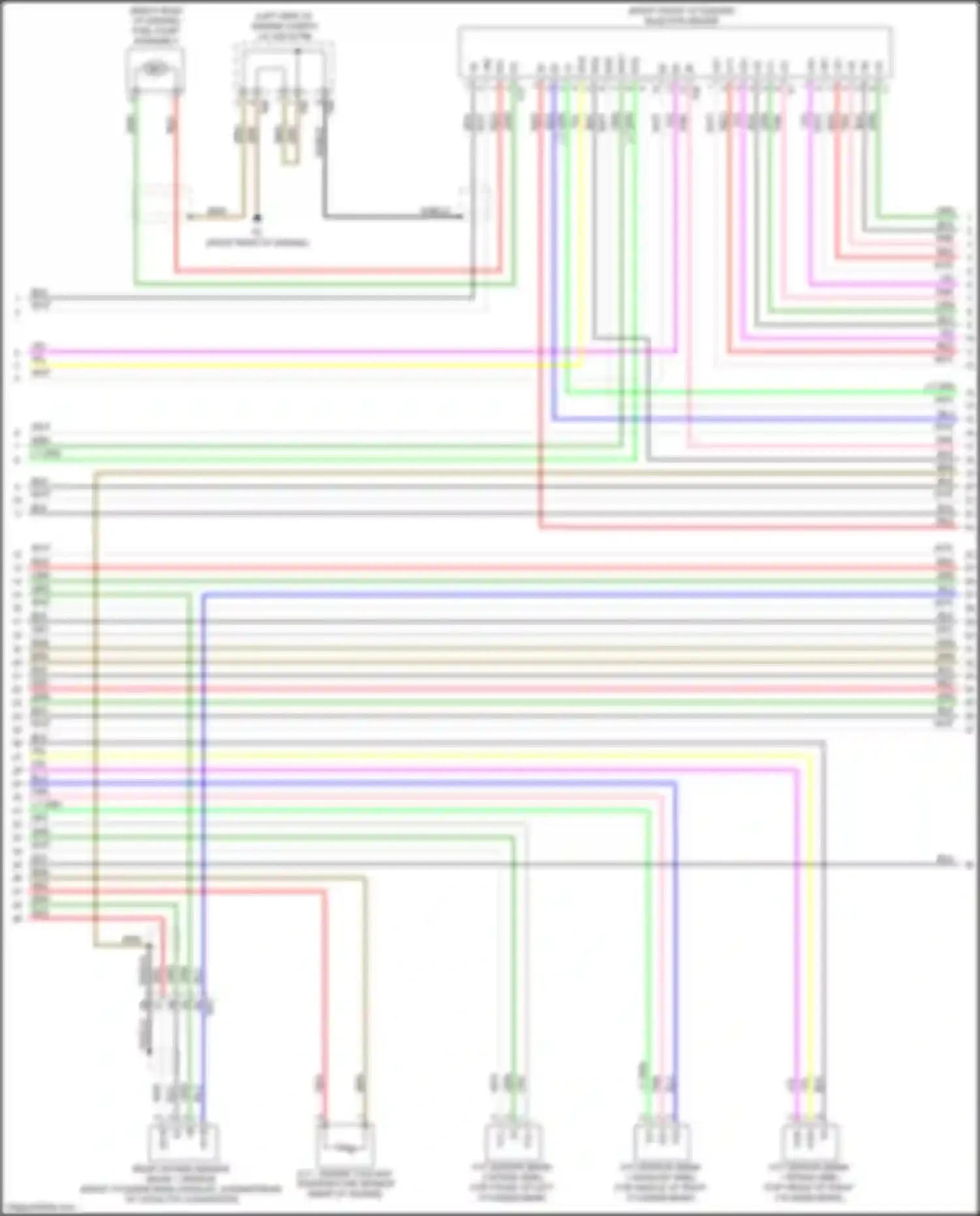 Wiring diagram e.f.i. engine coolant temperature sensor for Lexus GS IV facelift (2015-2020)