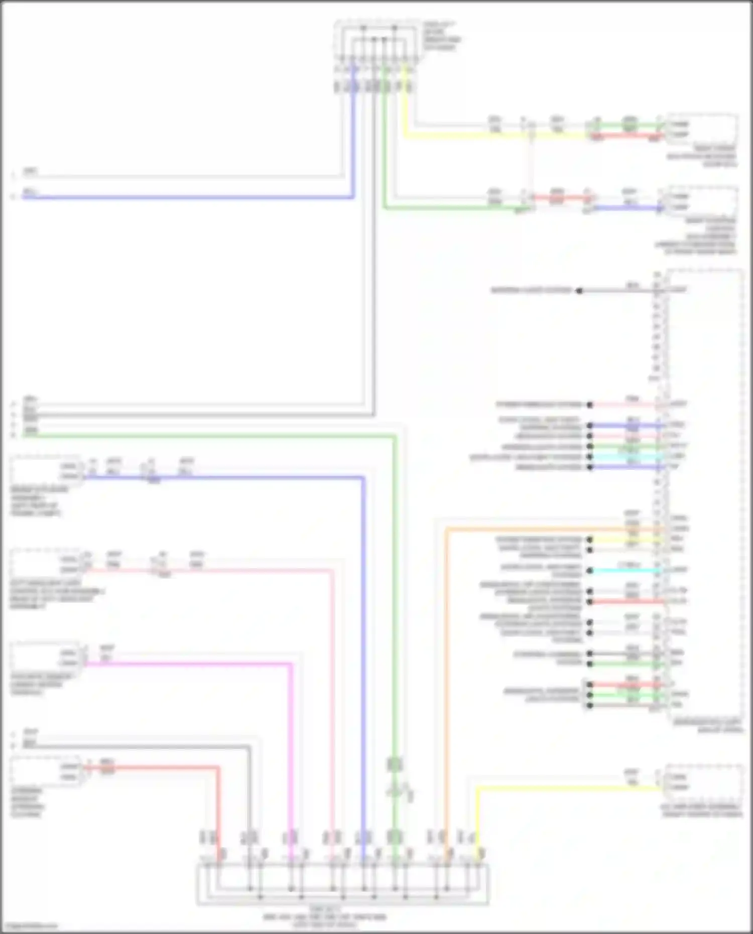 Wiring diagram right position control ecu assembly for Lexus GS IV facelift (2015-2020) (1 of 9)