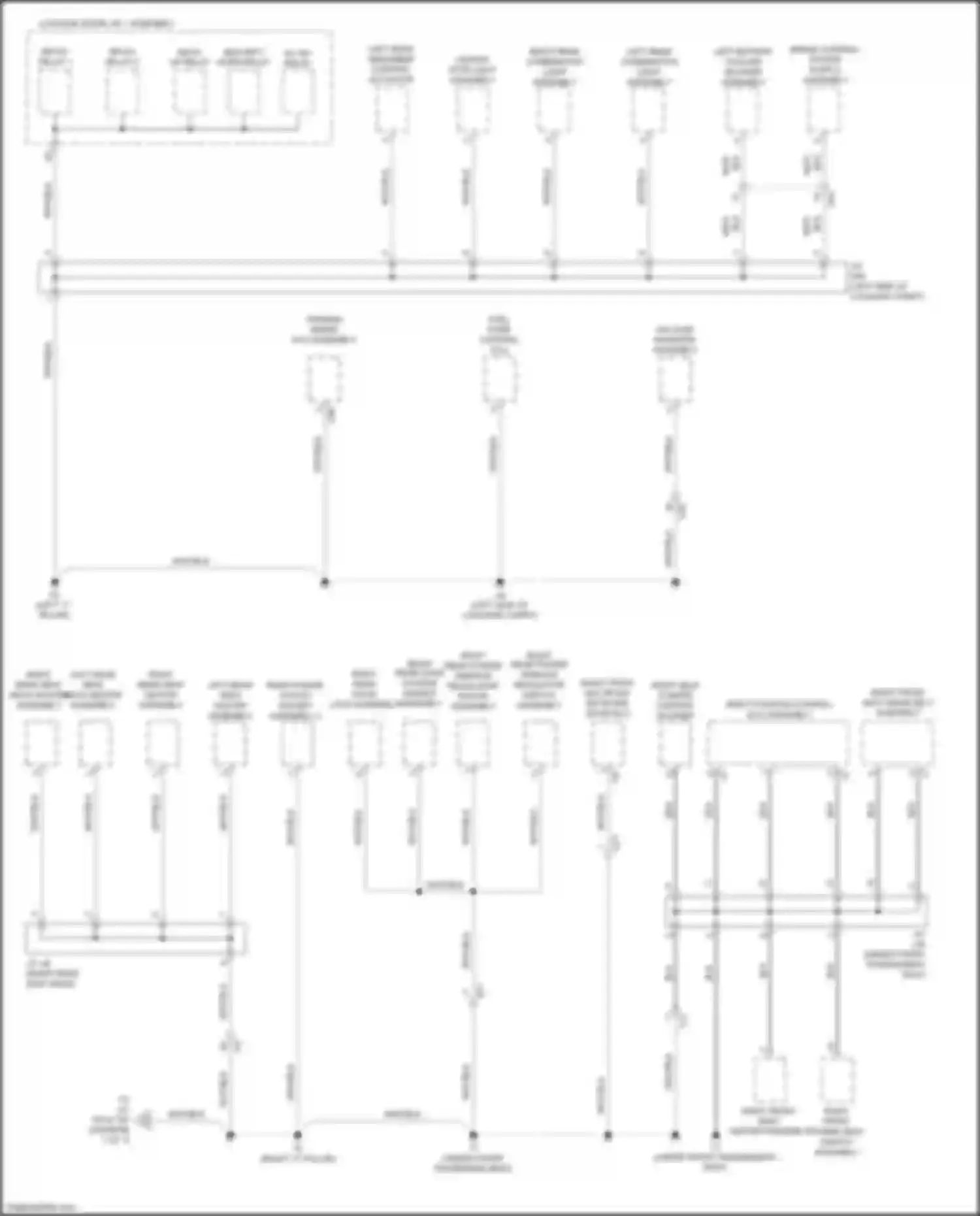 Wiring diagram right rear door lock assembly for Lexus GS IV facelift (2015-2020) (3 of 5)