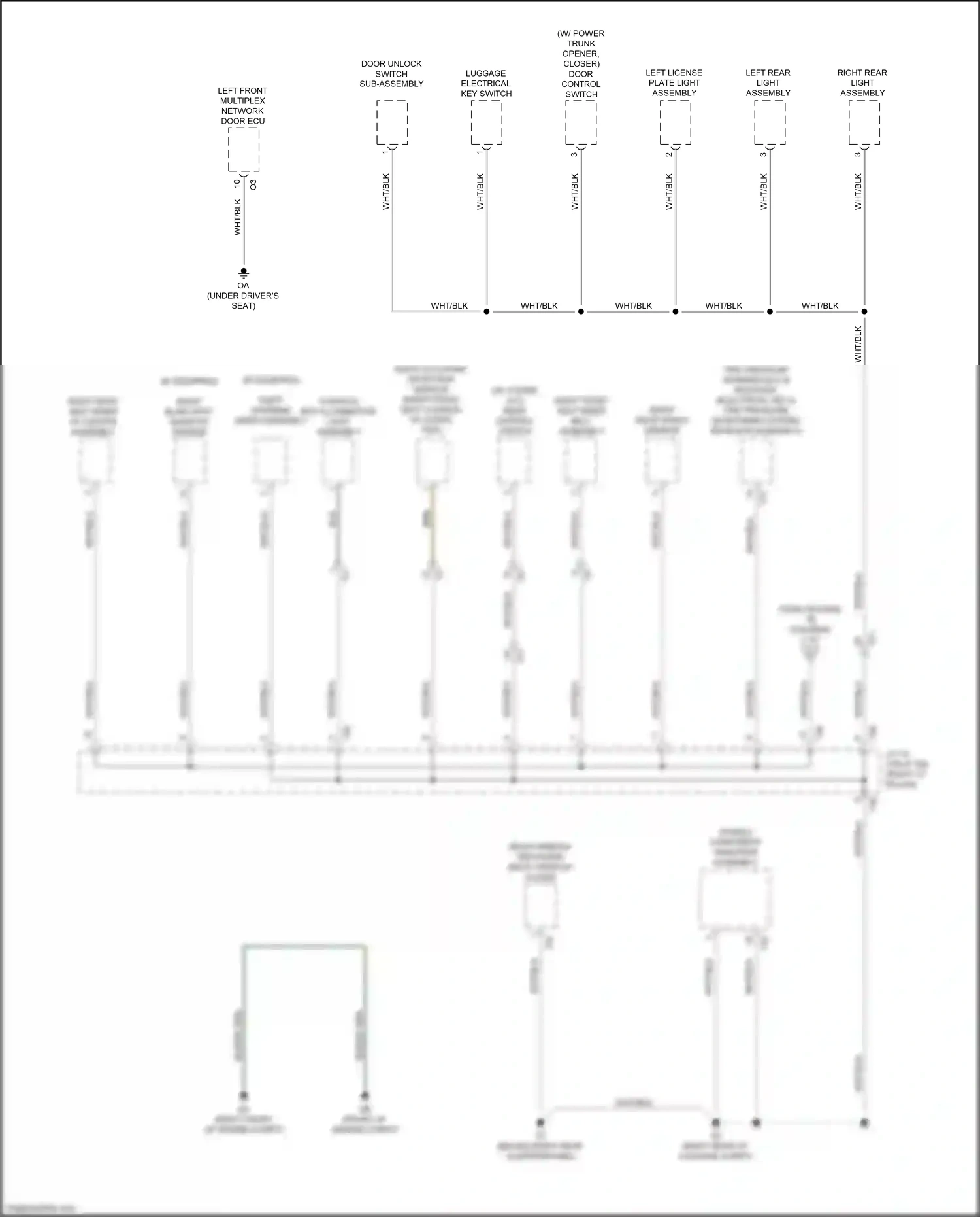 Lexus GS IV facelift (2015-2020) right rear speed sensor wiring diagram  (7 of 7)