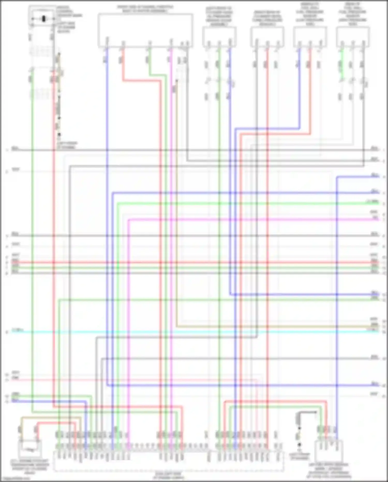 Wiring diagram e.f.i. engine coolant temperature sensor for Lexus GS IV facelift (2015-2020)
