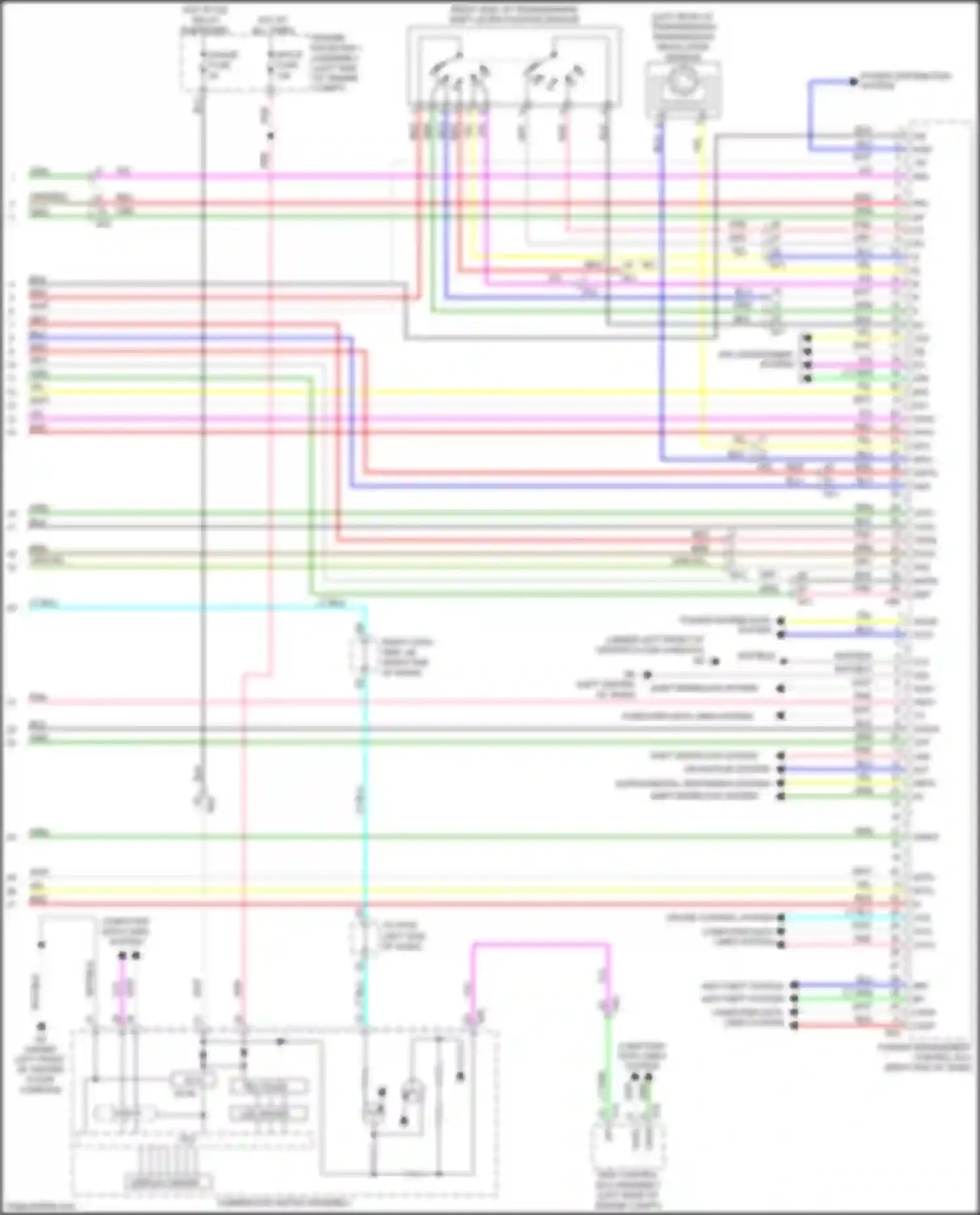 Wiring diagram navigation system for Lexus GS IV facelift (2015-2020)