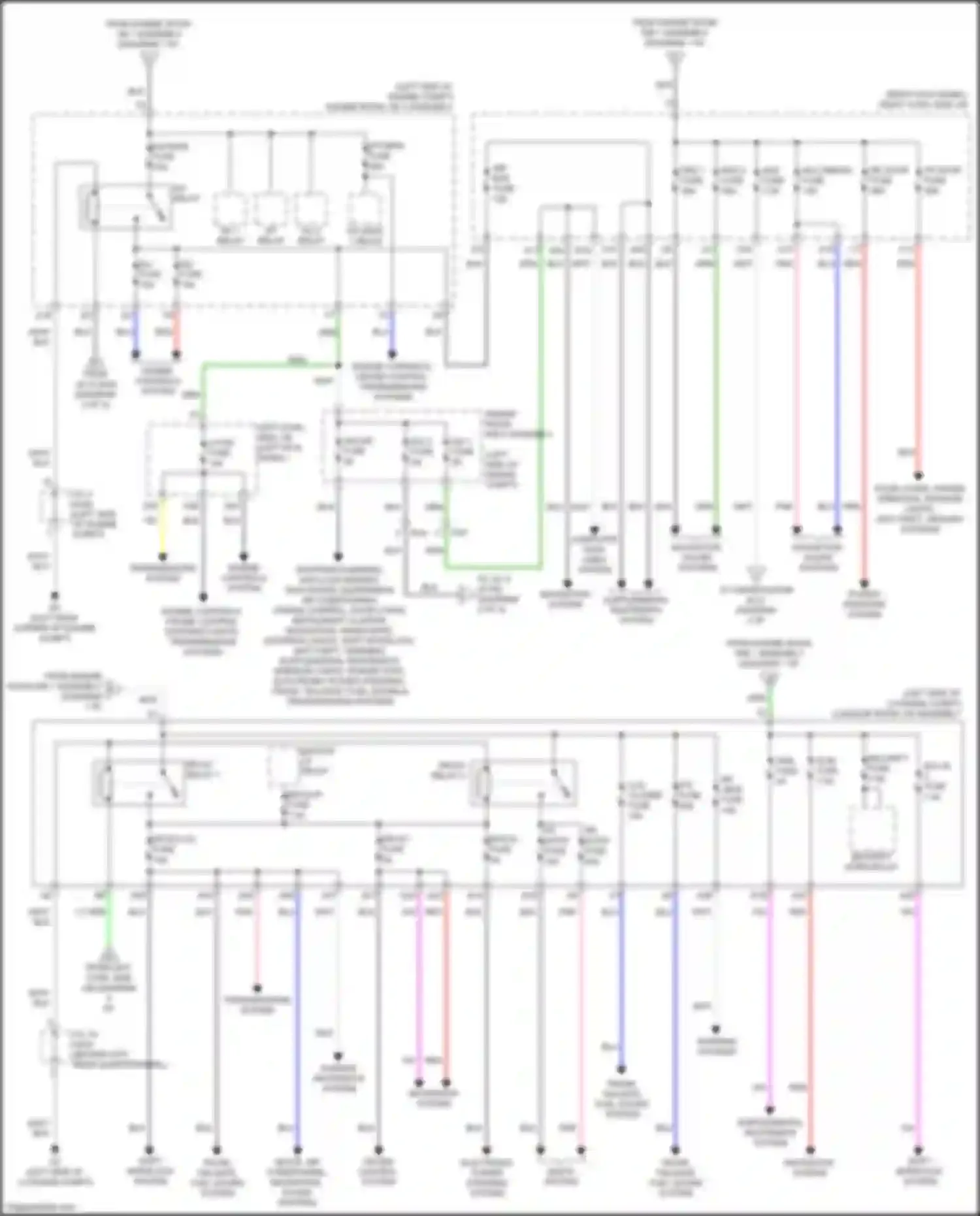 Wiring diagram r/r door fuse for Lexus GS IV facelift (2015-2020) (1 of 2)