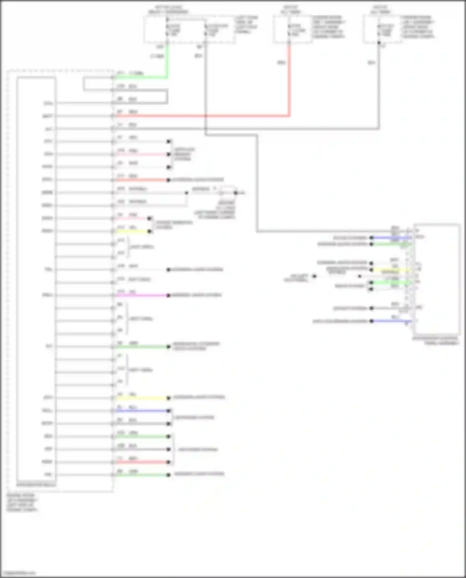 Wiring diagram seats system for Lexus GS IV facelift (2015-2020) (13 of 13)