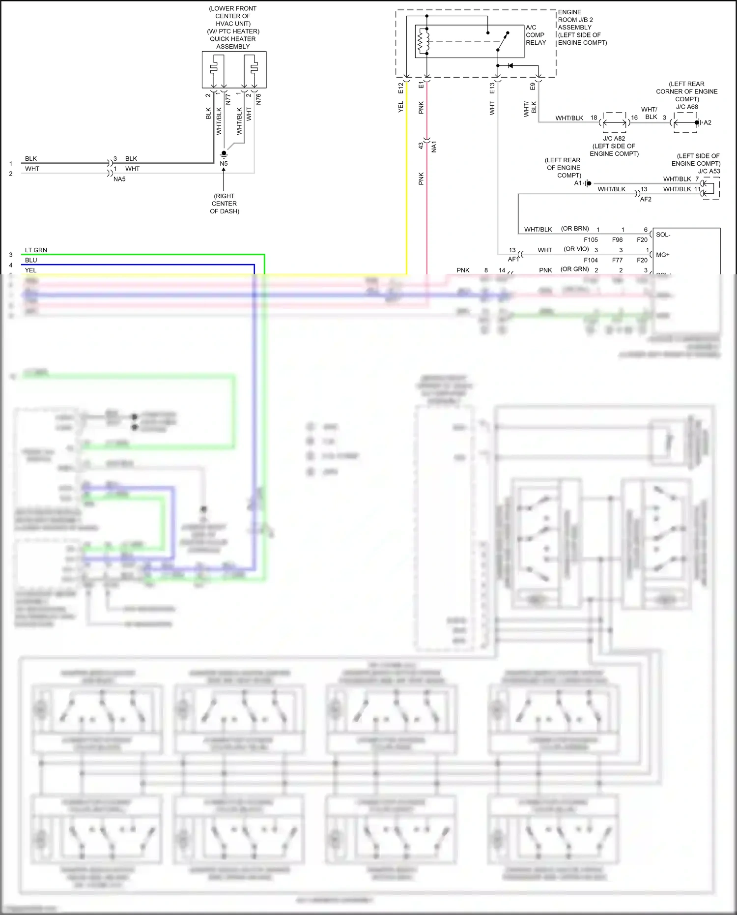 Lexus GS IV facelift (2015-2020) sensor wiring diagram  (1 of 2)