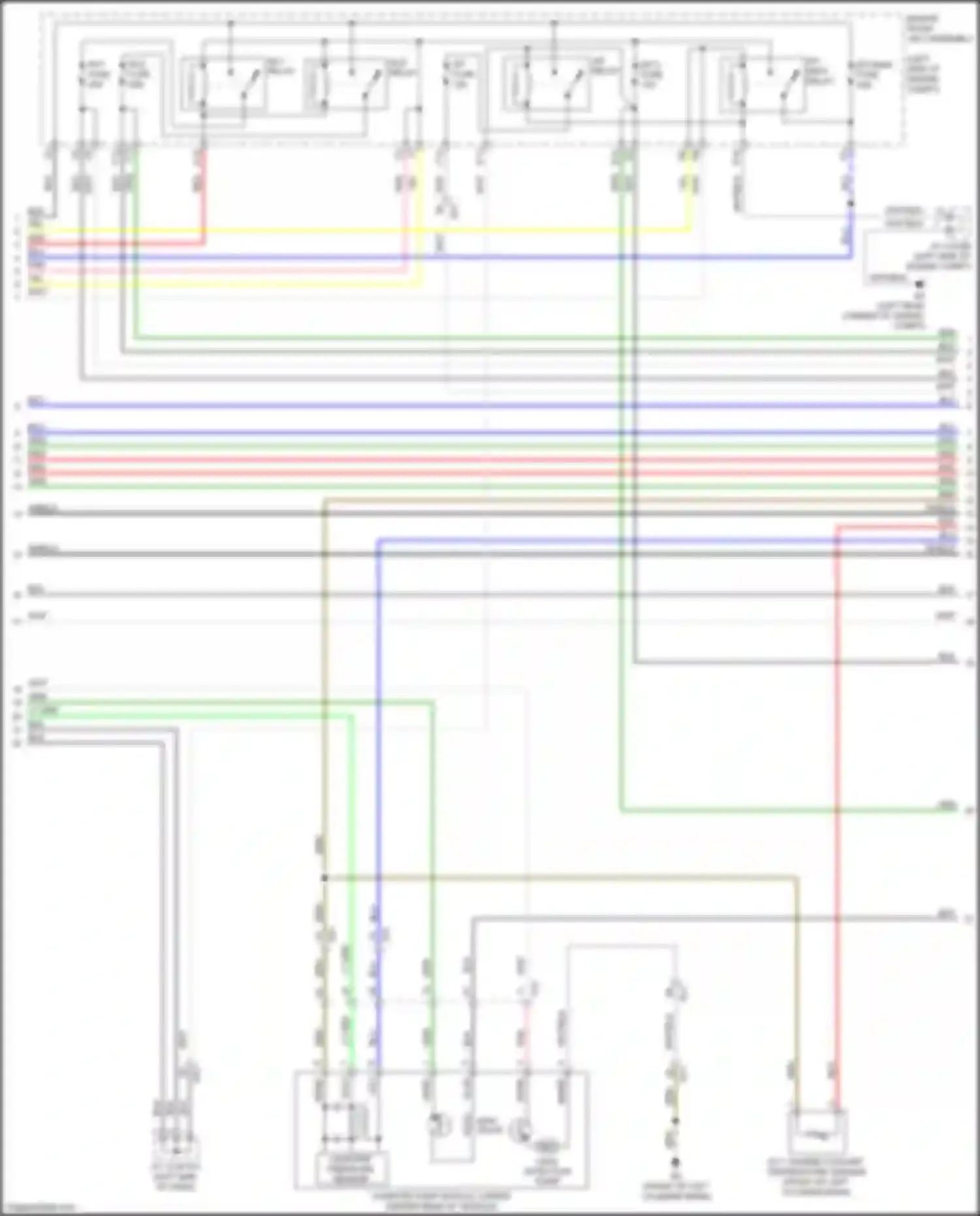 Wiring diagram e.f.i. engine coolant temperature sensor for Lexus GS IV facelift (2015-2020)