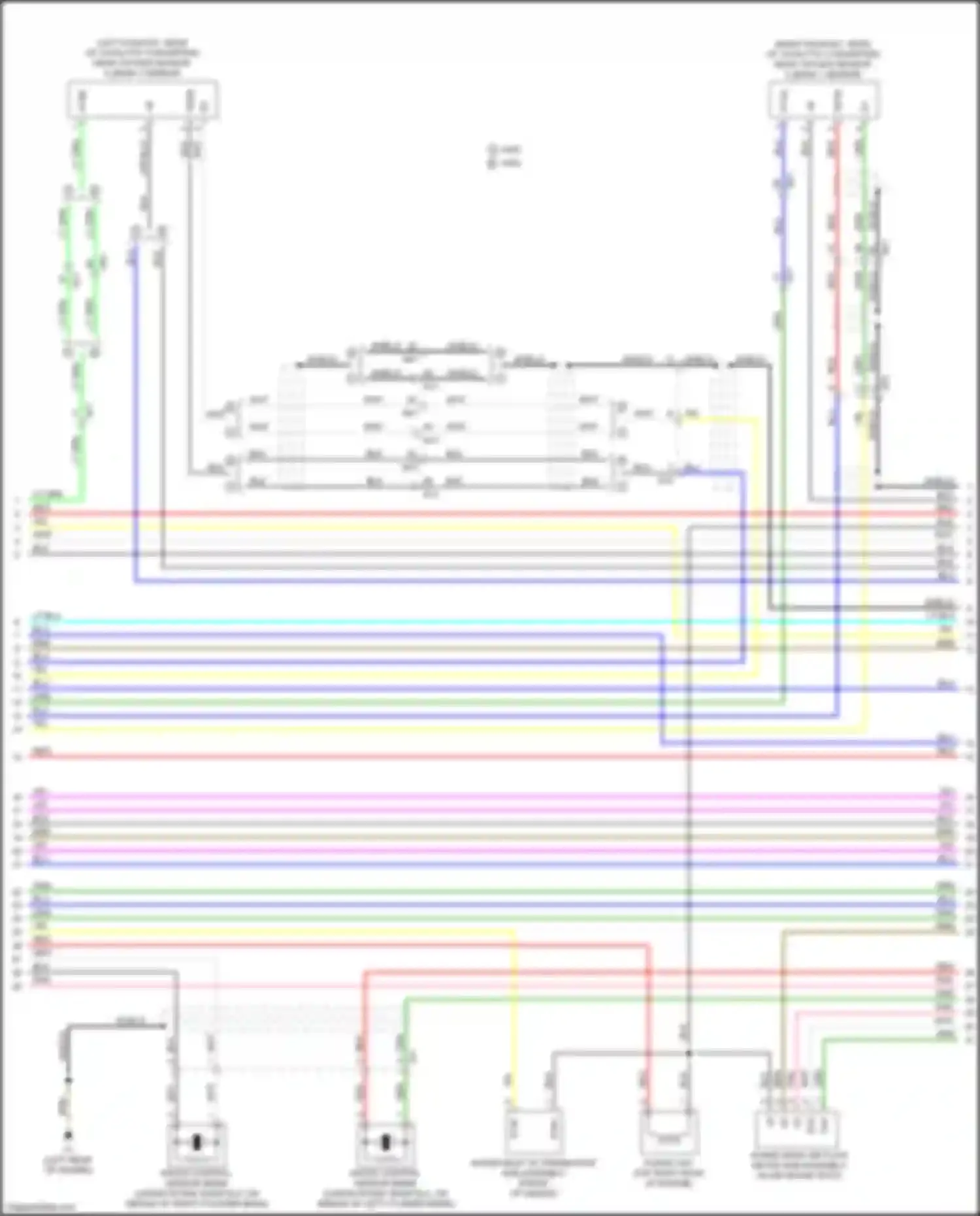 Wiring diagram intake mass air flow meter sub-assembly for Lexus GS IV facelift (2015-2020)