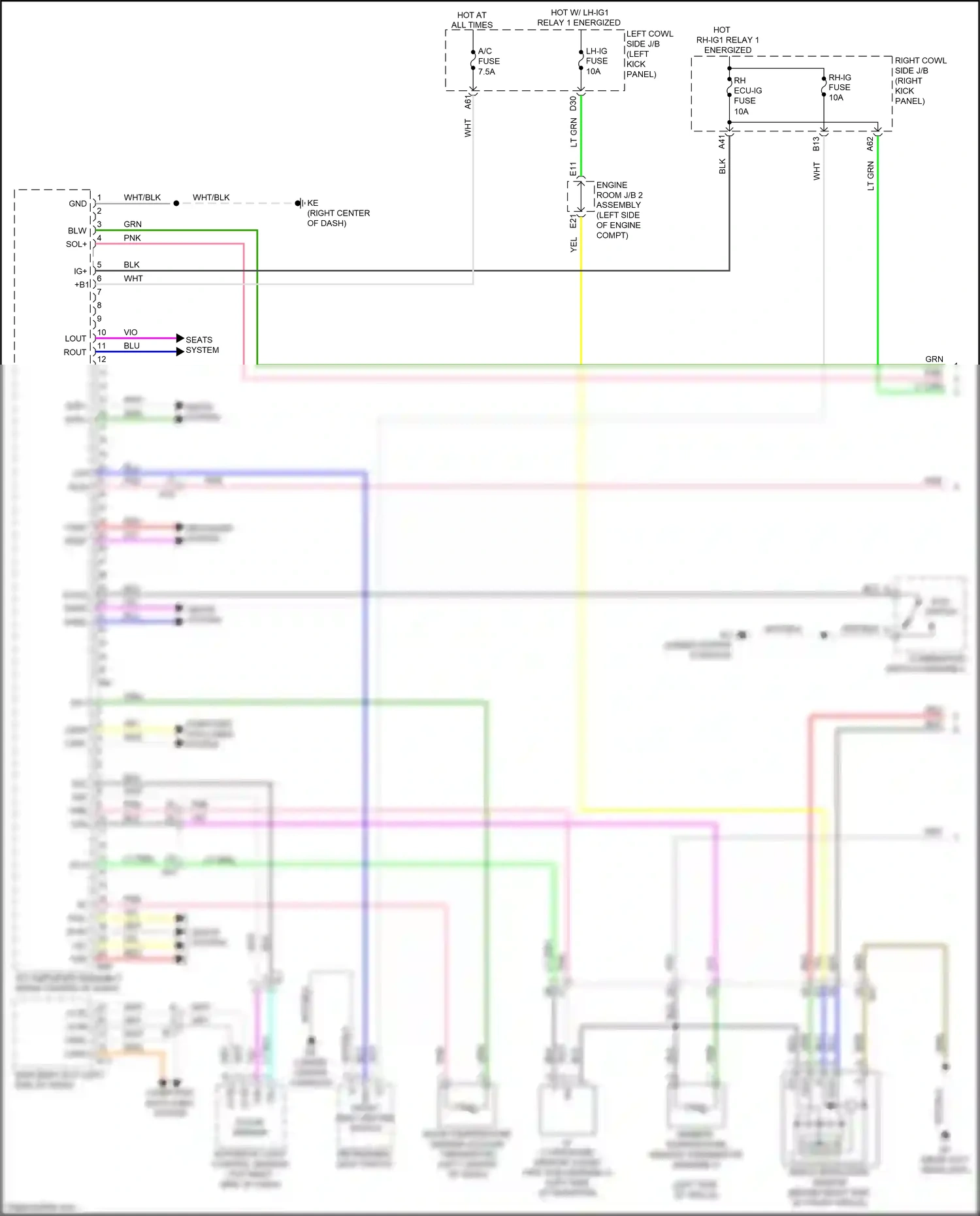 Lexus GS IV facelift (2015-2020) smog ventilation sensor wiring diagram  (1 of 5)