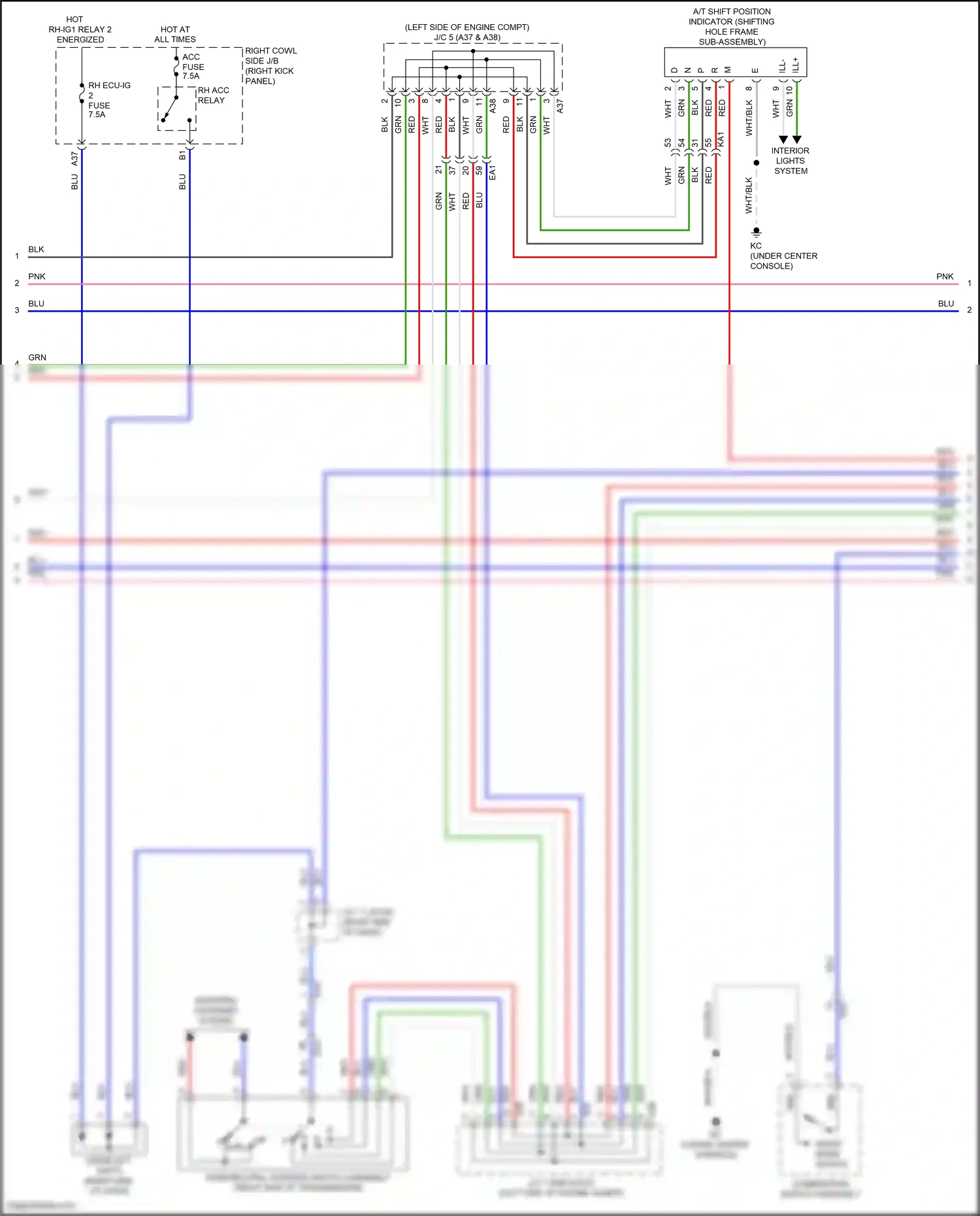 Lexus GS IV facelift (2015-2020) snow mode switch wiring diagram  (1 of 1)