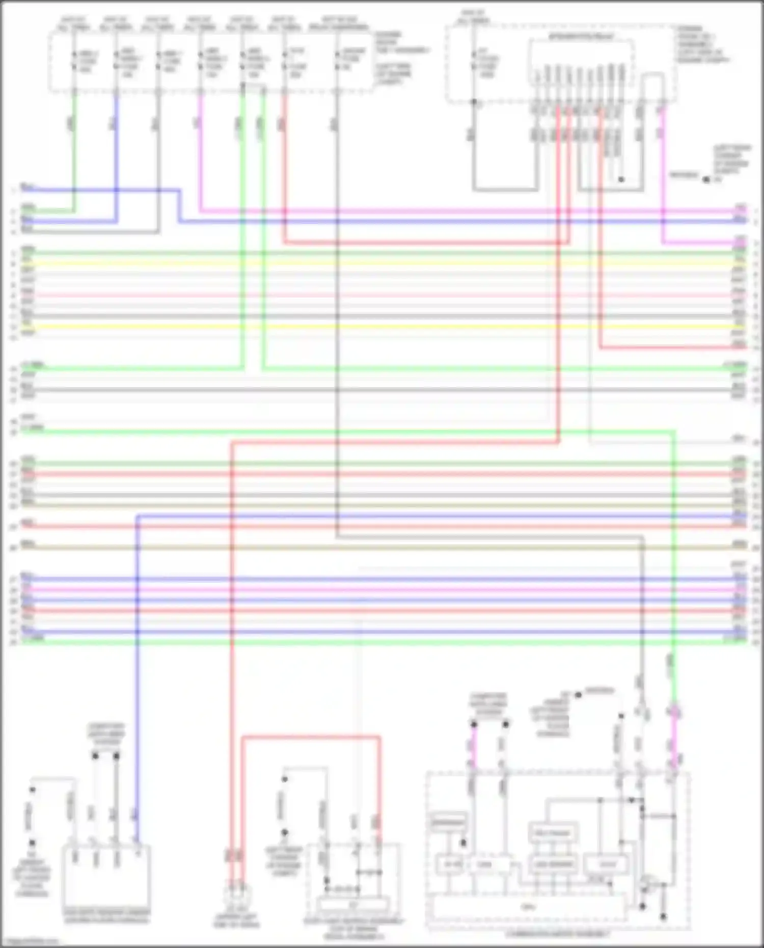 Wiring diagram stop light switch assembly for Lexus GS IV facelift (2015-2020) (1 of 8)