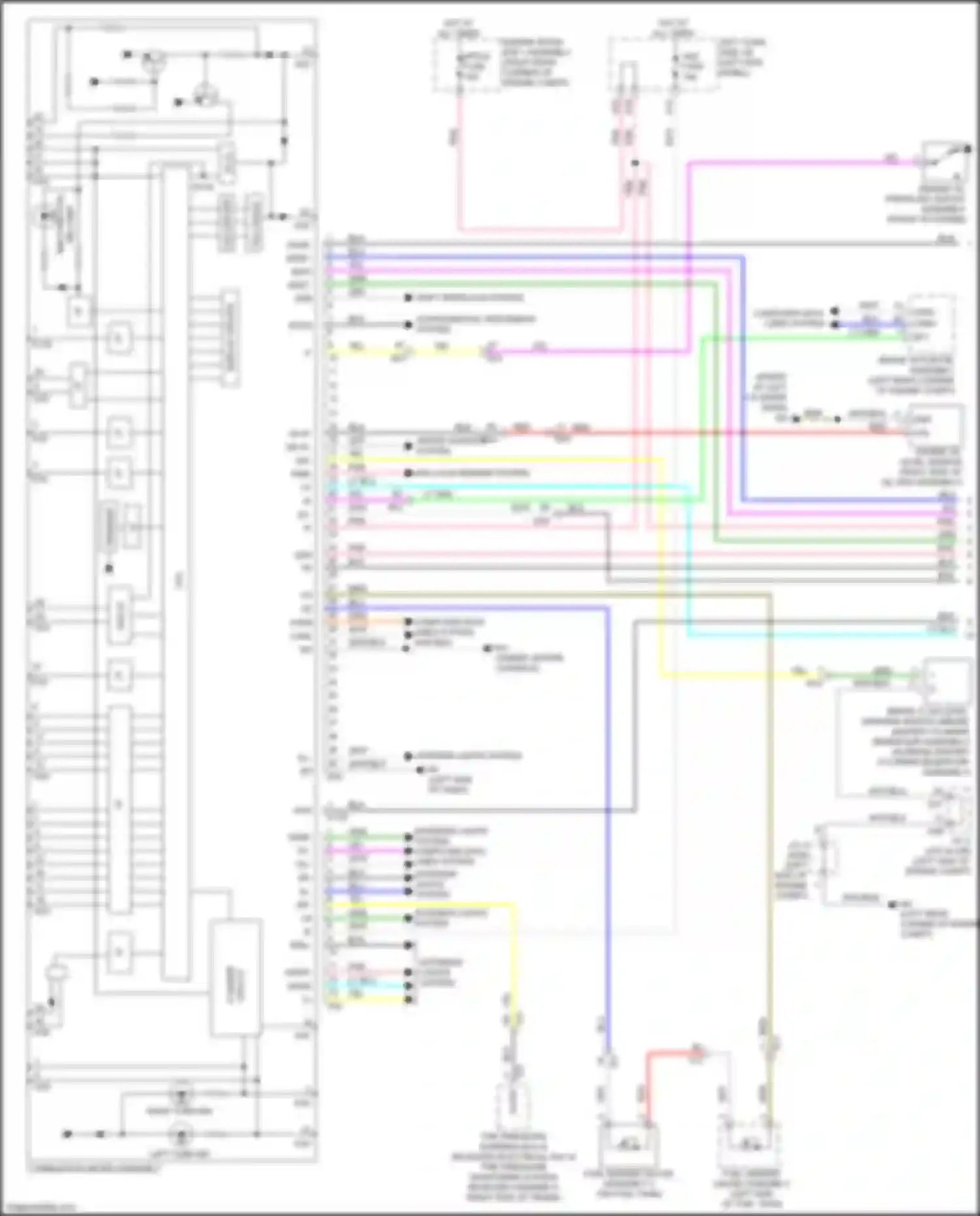 Wiring diagram supplemental restraints system for Lexus GS IV facelift (2015-2020) (1 of 11)