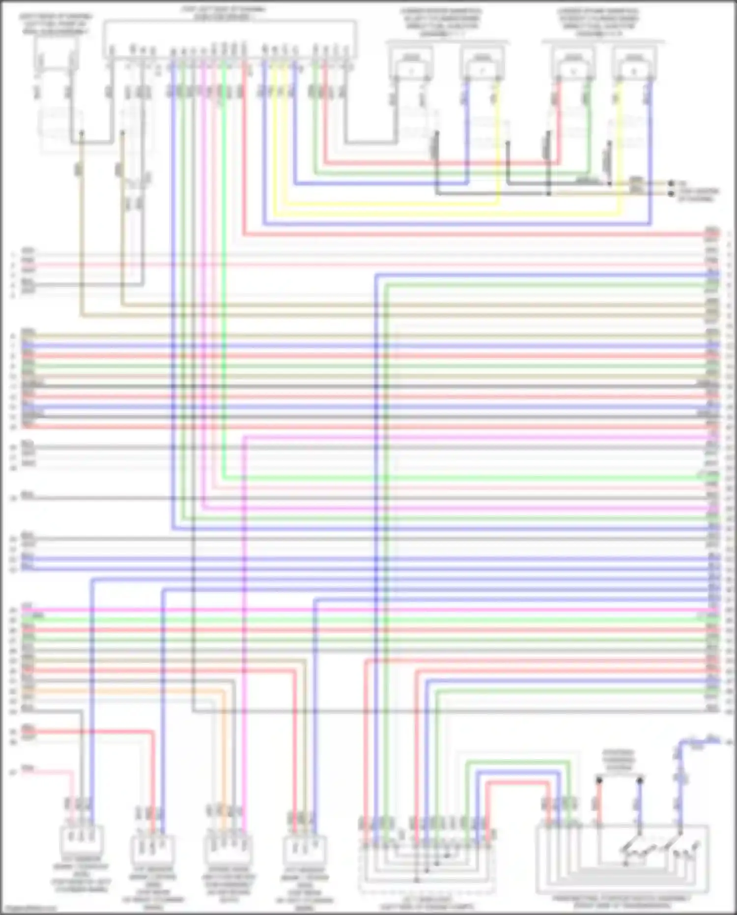 Wiring diagram intake mass air flow meter sub-assembly for Lexus GS IV facelift (2015-2020)
