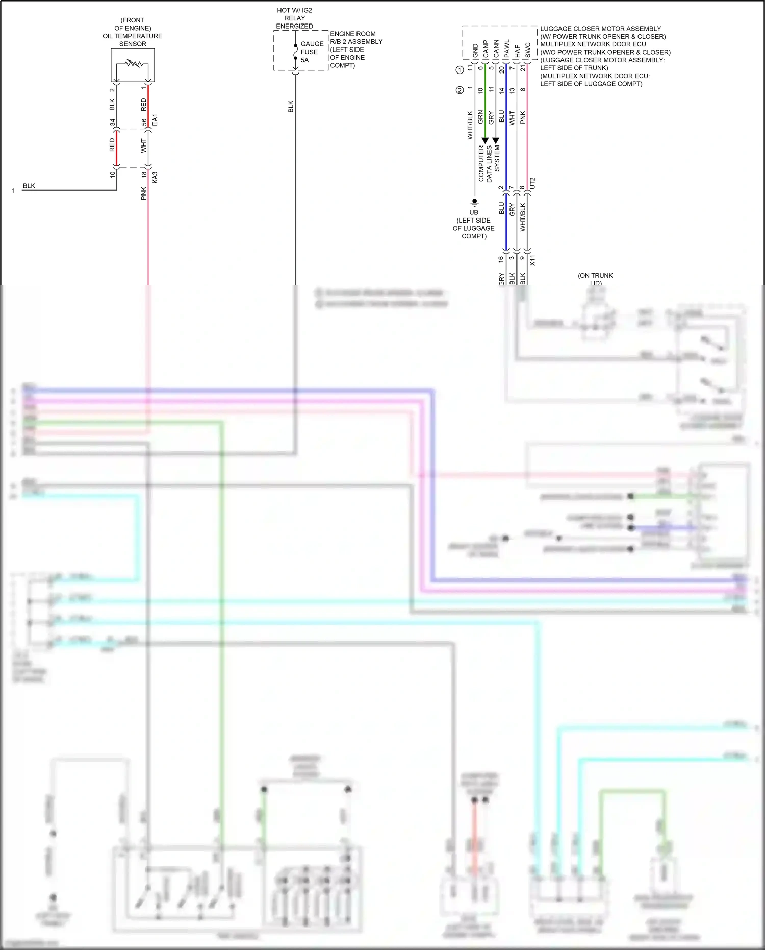 Lexus GS IV facelift (2015-2020) trip switch wiring diagram  (4 of 5)