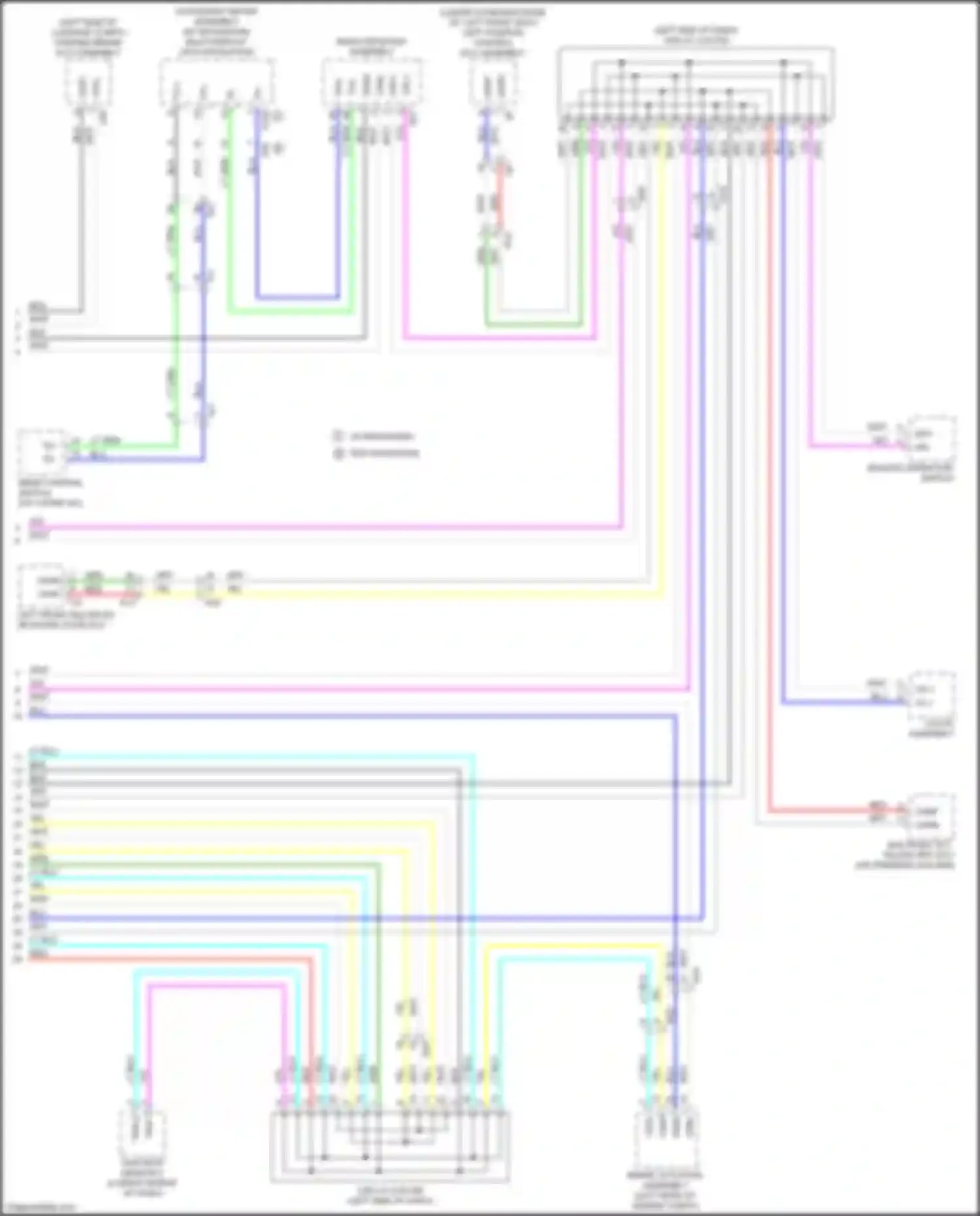 Wiring diagram left position control ecu assembly for Lexus GS IV facelift (2015-2020)