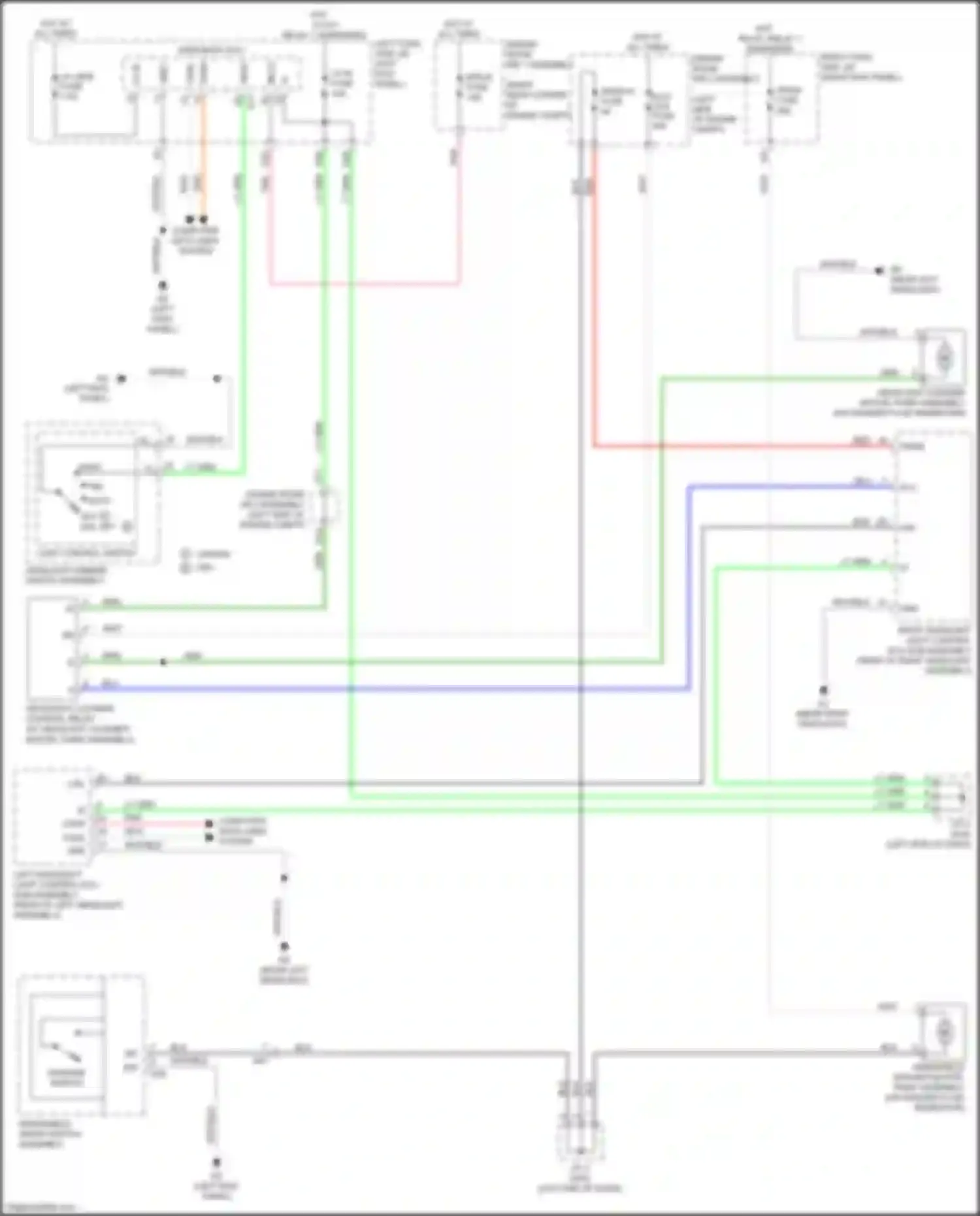 Wiring diagram washer switch for Lexus GS IV facelift (2015-2020) (2 of 2)