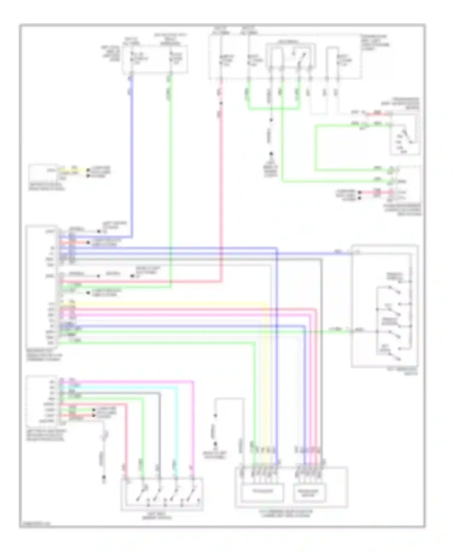 GS Lexus IV (2011-2015): Memory power tilt & power telescopic circuit