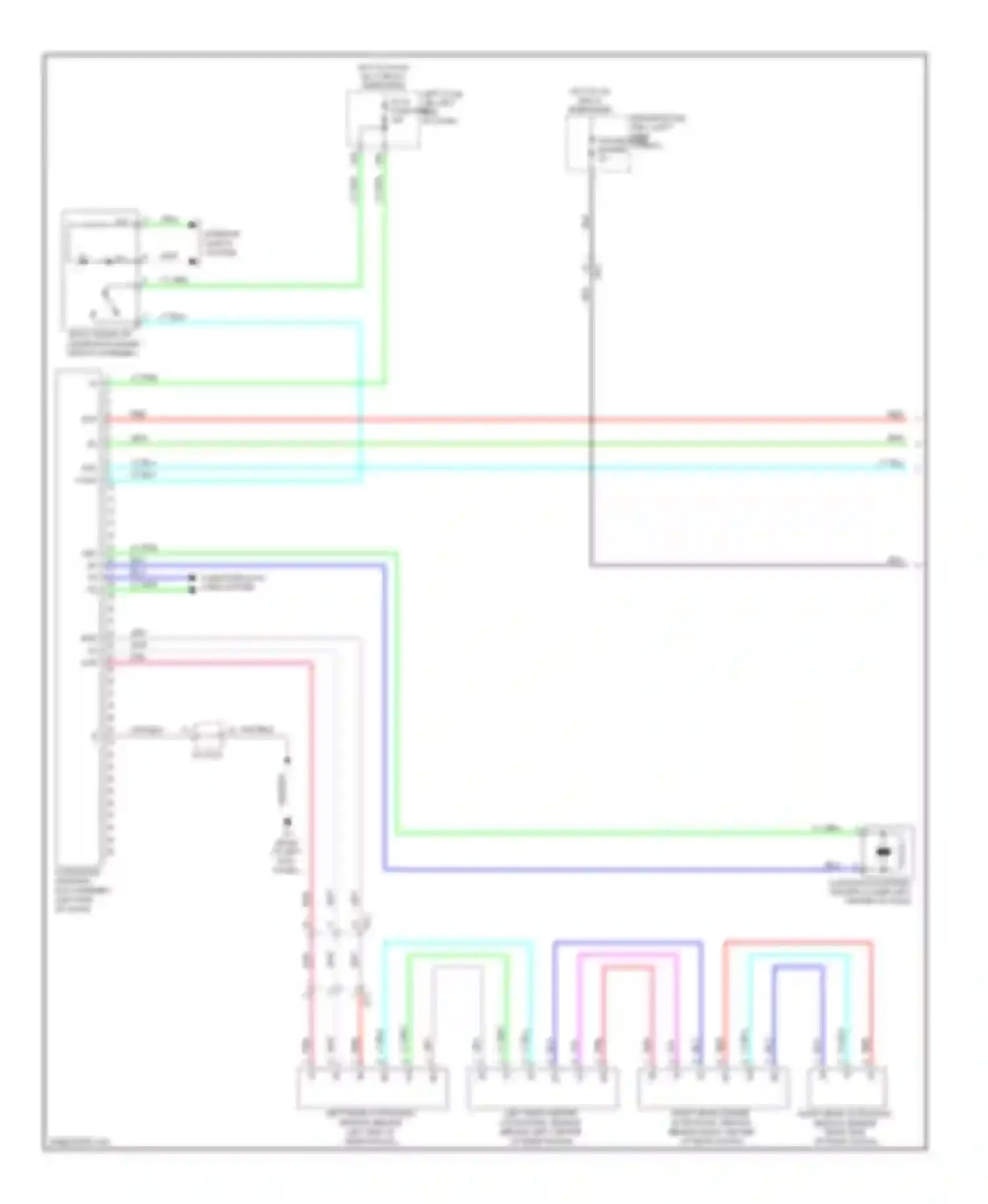 GS Lexus IV (2011-2015): Rear sonar circuit (1 of 2)