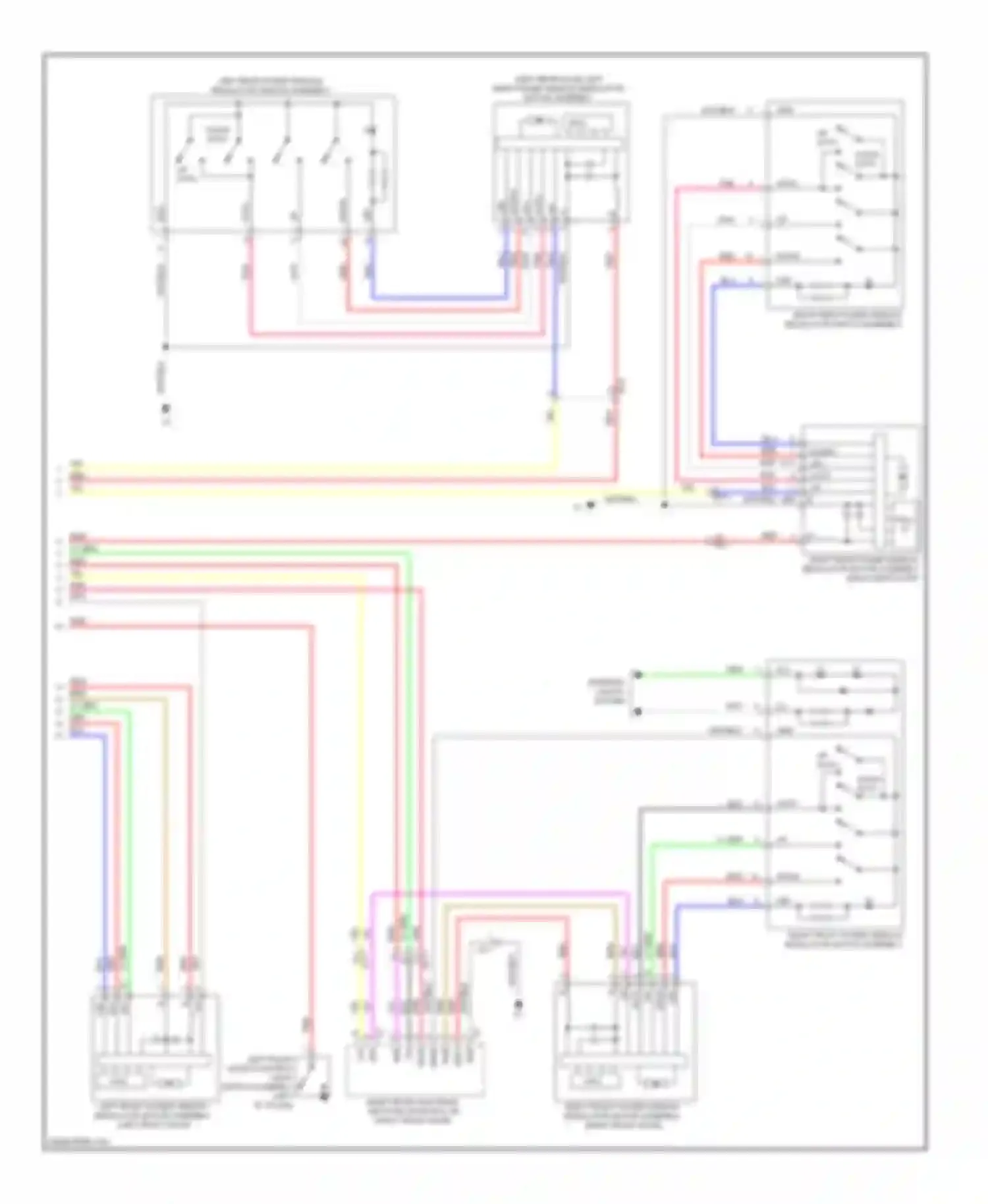GS Lexus IV (2011-2015): Power windows circuit (2 of 2)
