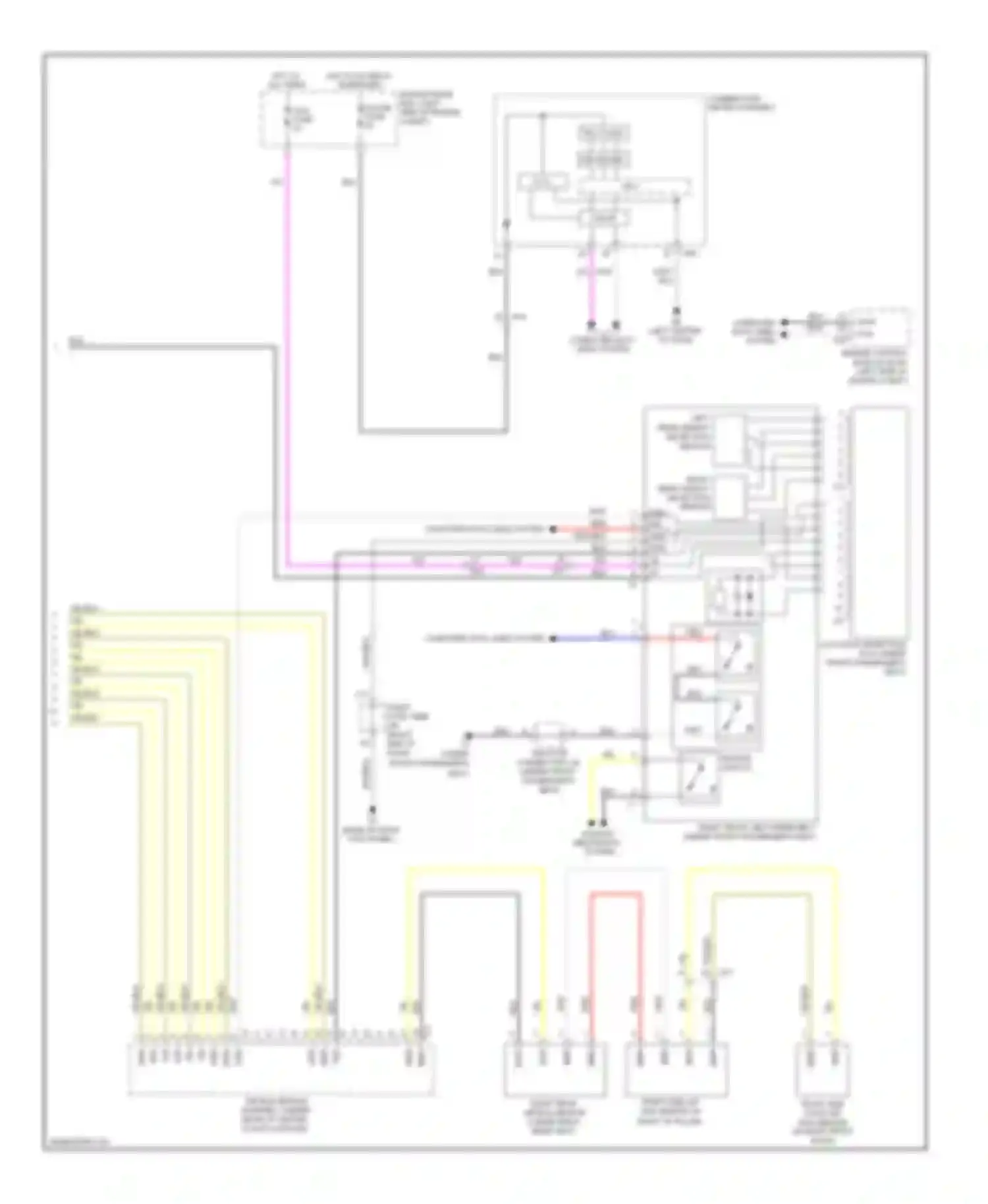 GS Lexus IV (2011-2015): Supplemental restraint circuit (3 of 3)
