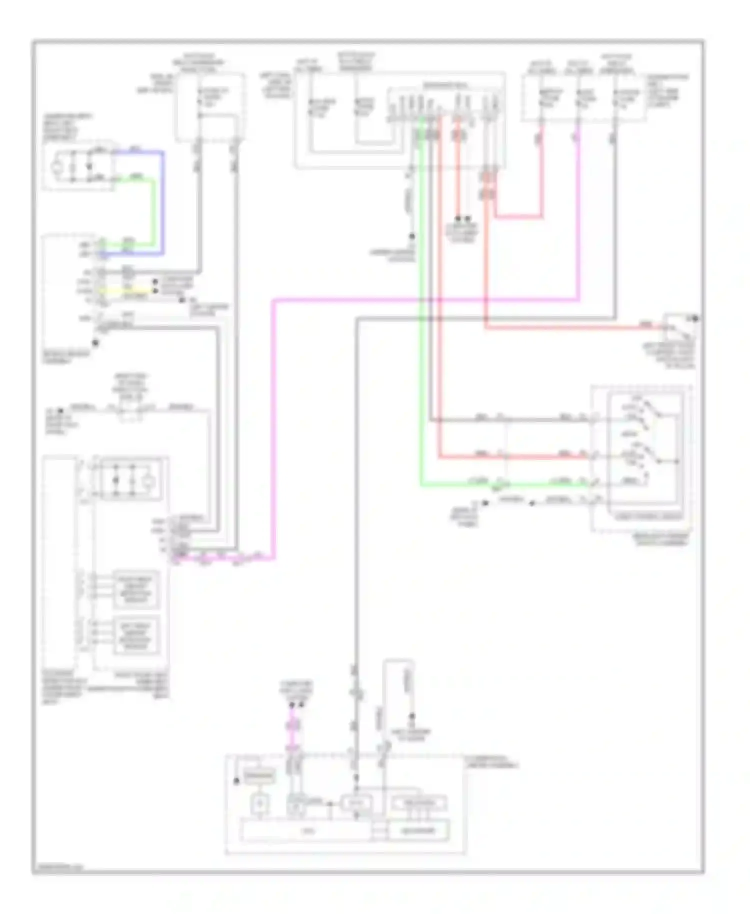 GS Lexus IV (2011-2015): Seat belt warning circuit
