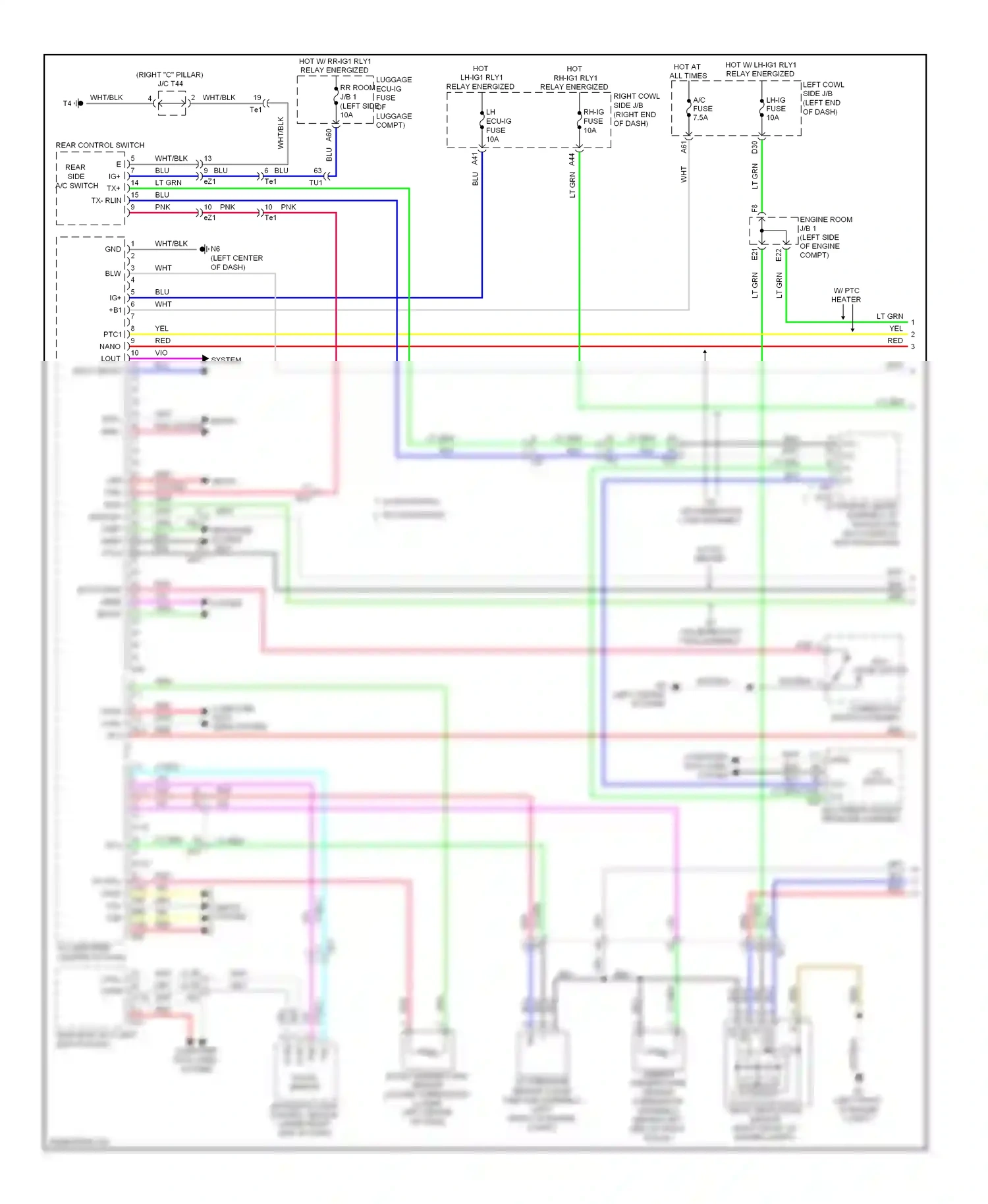 Lexus GS IV (2011-2015) automatic light control sensor (upper right side of dash) wiring diagram  (1 of 4)