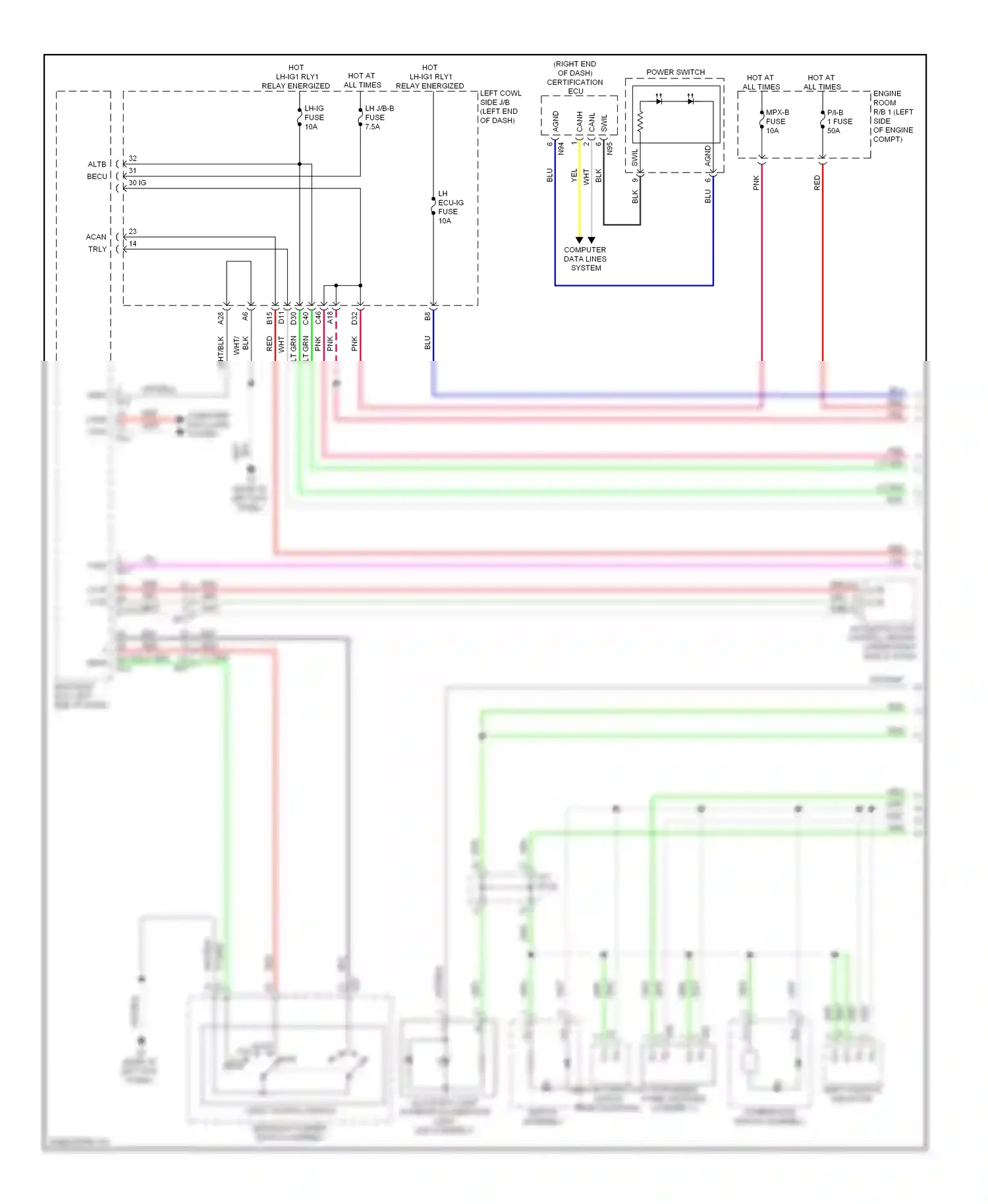 Lexus GS IV (2011-2015) automatic light control sensor (upper right side of dash) wiring diagram  (4 of 4)