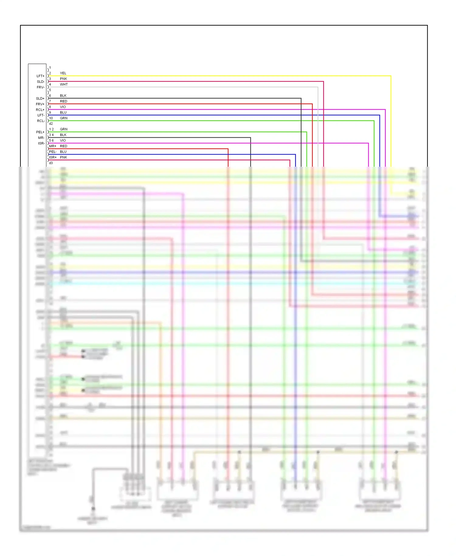 Lexus GS IV (2011-2015) back wiring diagram  (3 of 9)