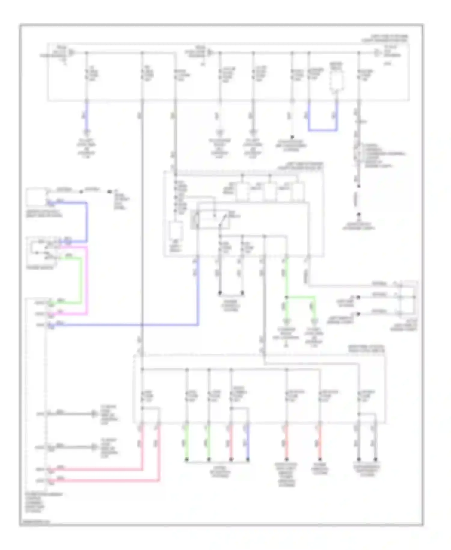 Wiring diagram lug j/b dc/dc fuse for Lexus GS IV (2011-2015)